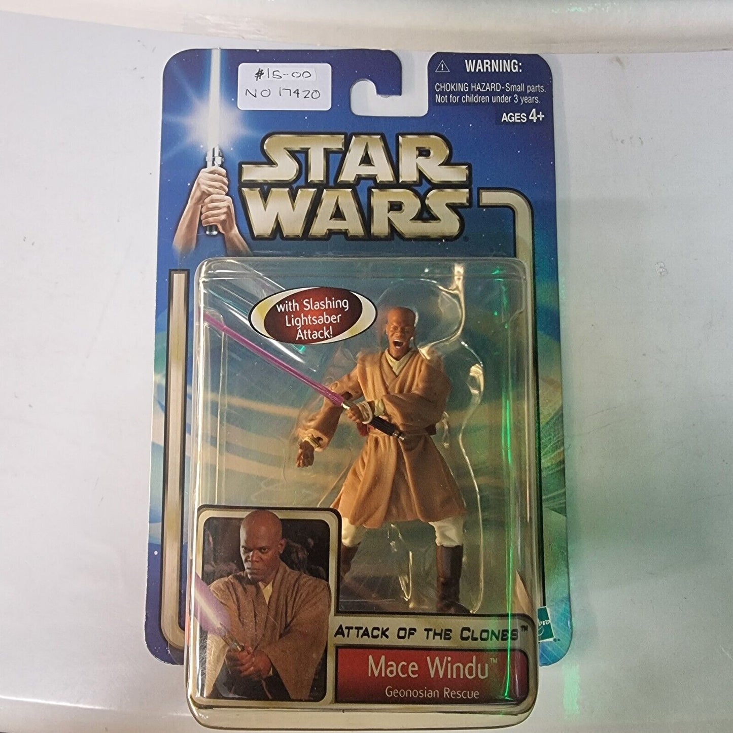 Hasbro Star Wars Attack Of The Clones: Mace Windu Geonosian Rescue Action Figure