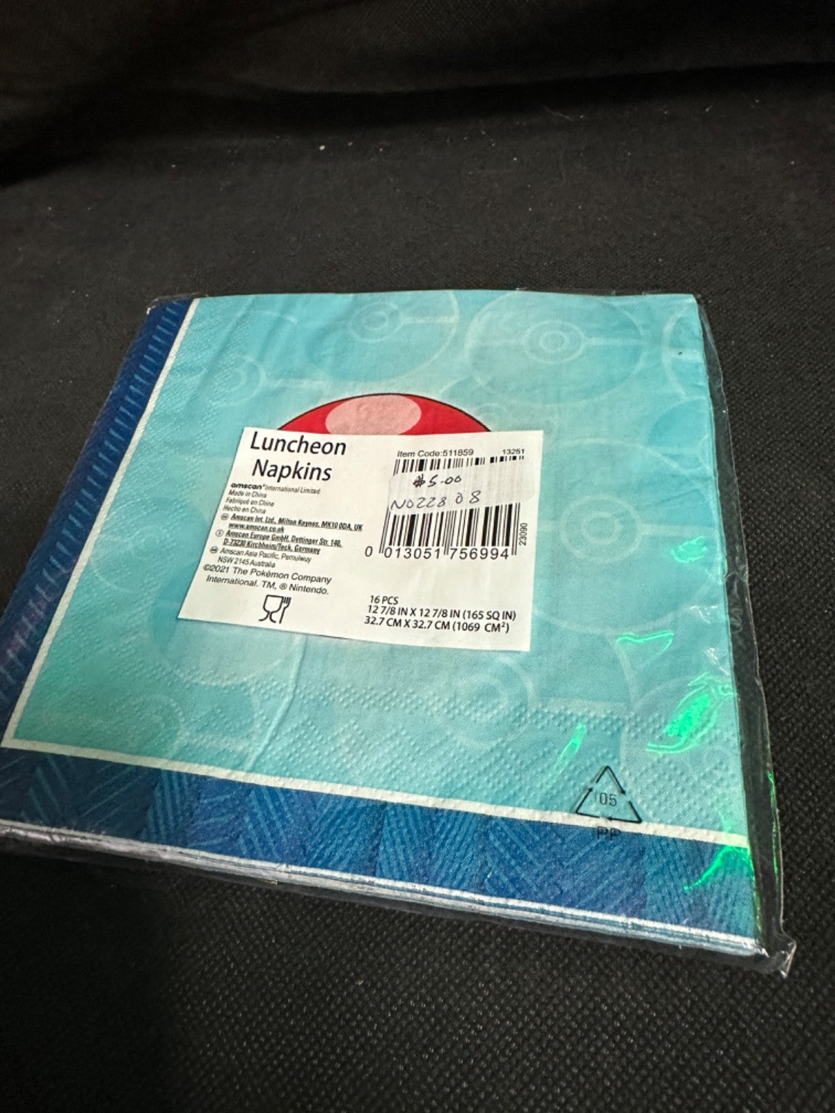 Pokemon Luncheon Napkins
