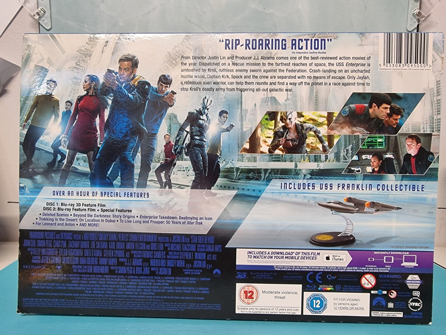 Star Trek Beyond 4K Ultra HD 3D 2D Blu-ray USS Franklin Collectible Gift Set