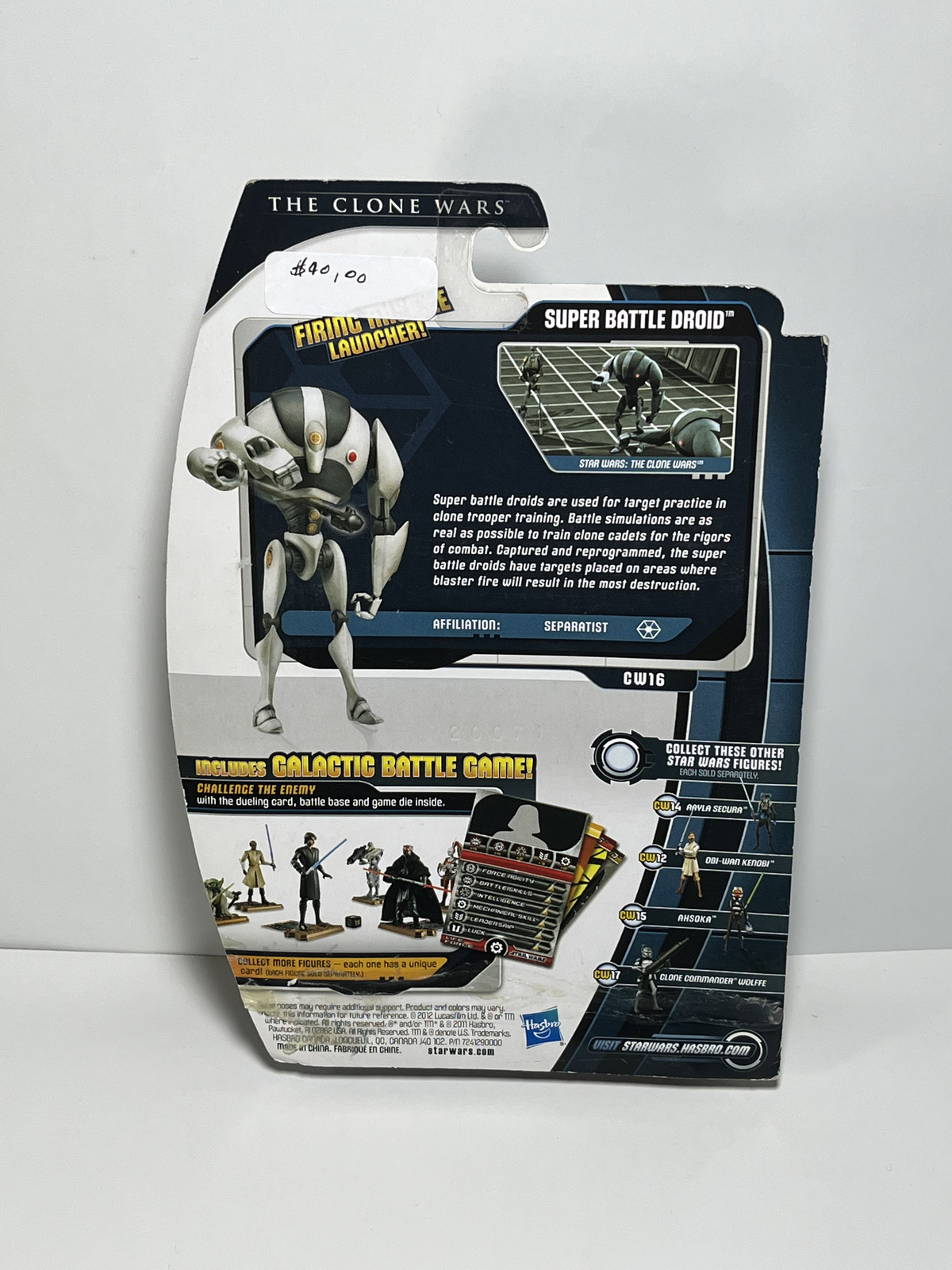 Super Battle Droid Training Droid CW16 Star Wars The Clone Wars 3.75