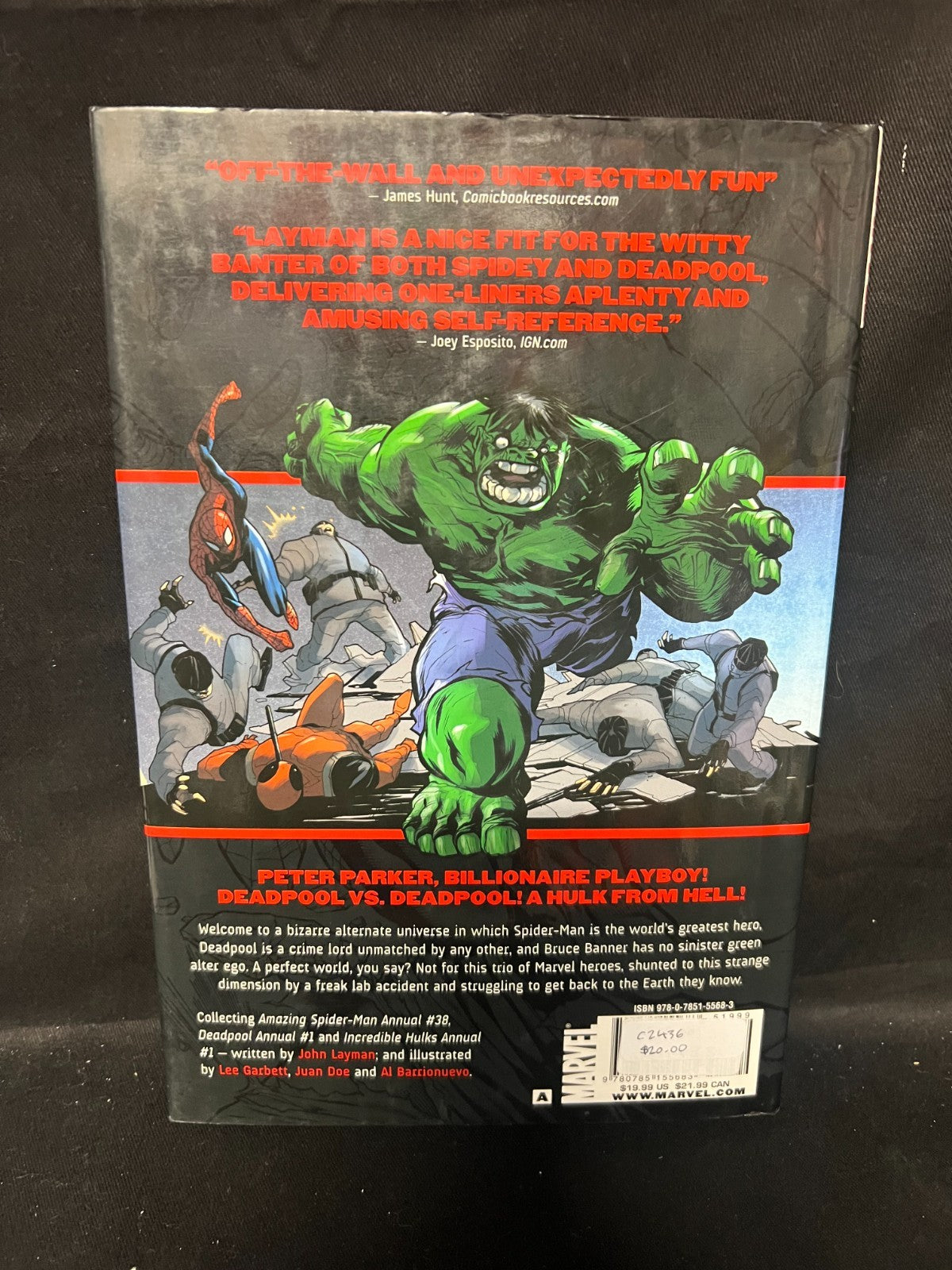 Deadpool Amazing Spider-Man Hulk Identity Wars (Marvel) Hard Cover By Layman Etc