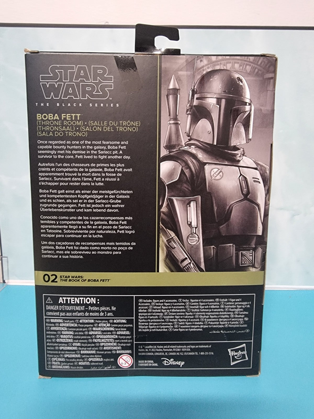 HASBRO STAR WARS BLACK SERIES DELUXE THE BOOK OF BOBA FETT THRONE ROOM 6" FIGURE