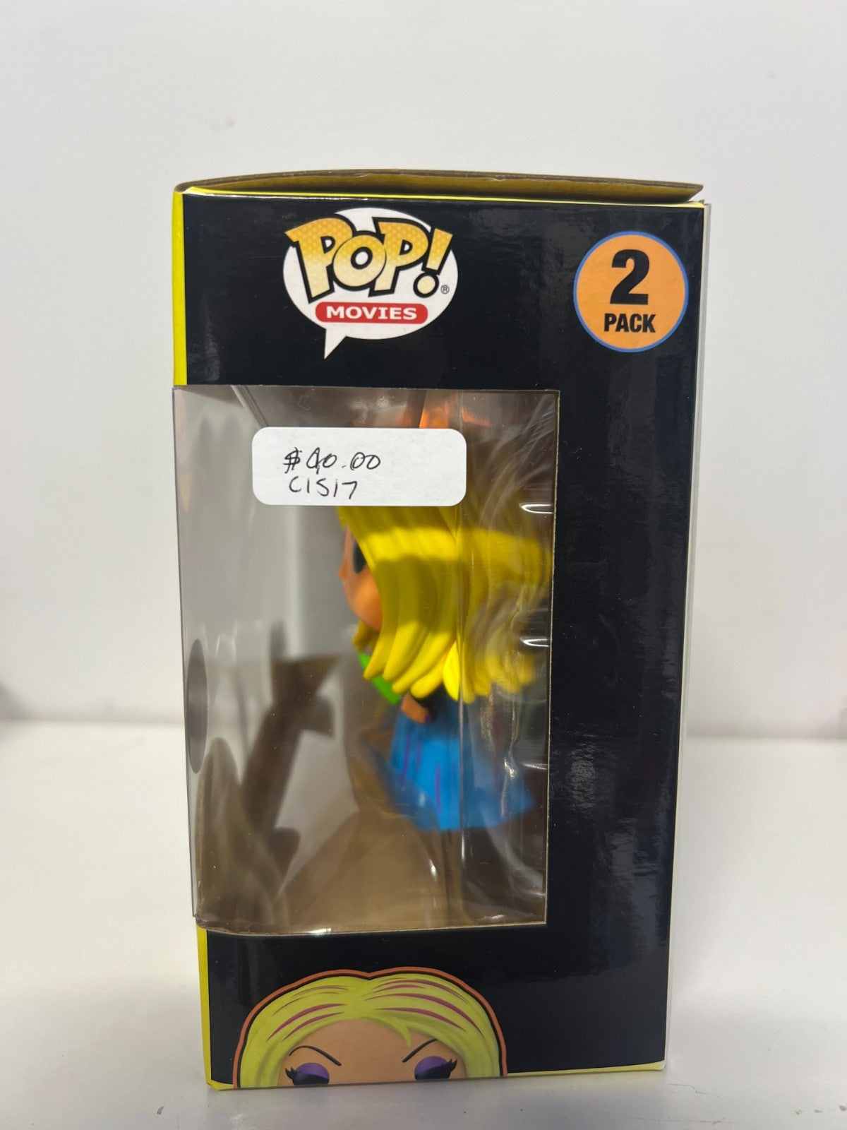 Funko Pop! Bride of Chucky Tiffany & Chucky Blacklight 2 Pack Special Edition