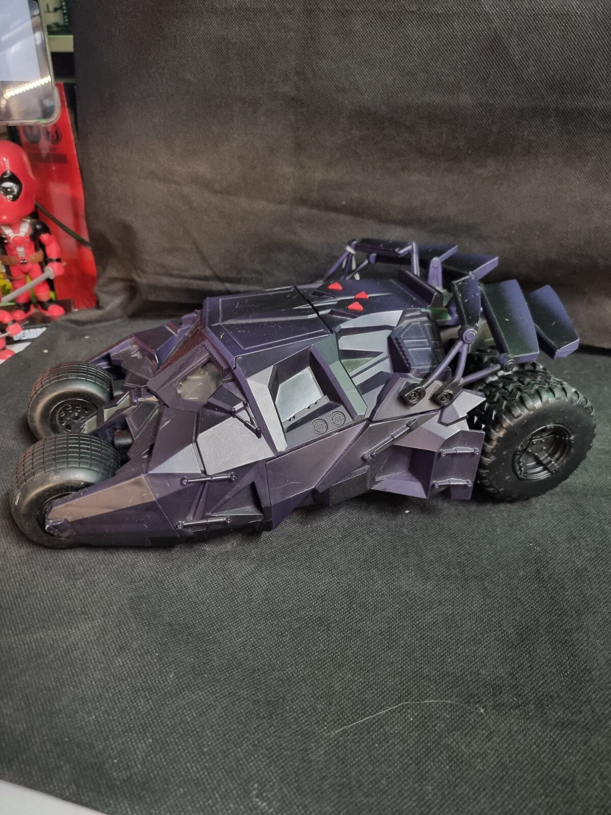 DC Comics Batman Begins Batmobile Tumbler (Mattel 2005 13") electronic sound