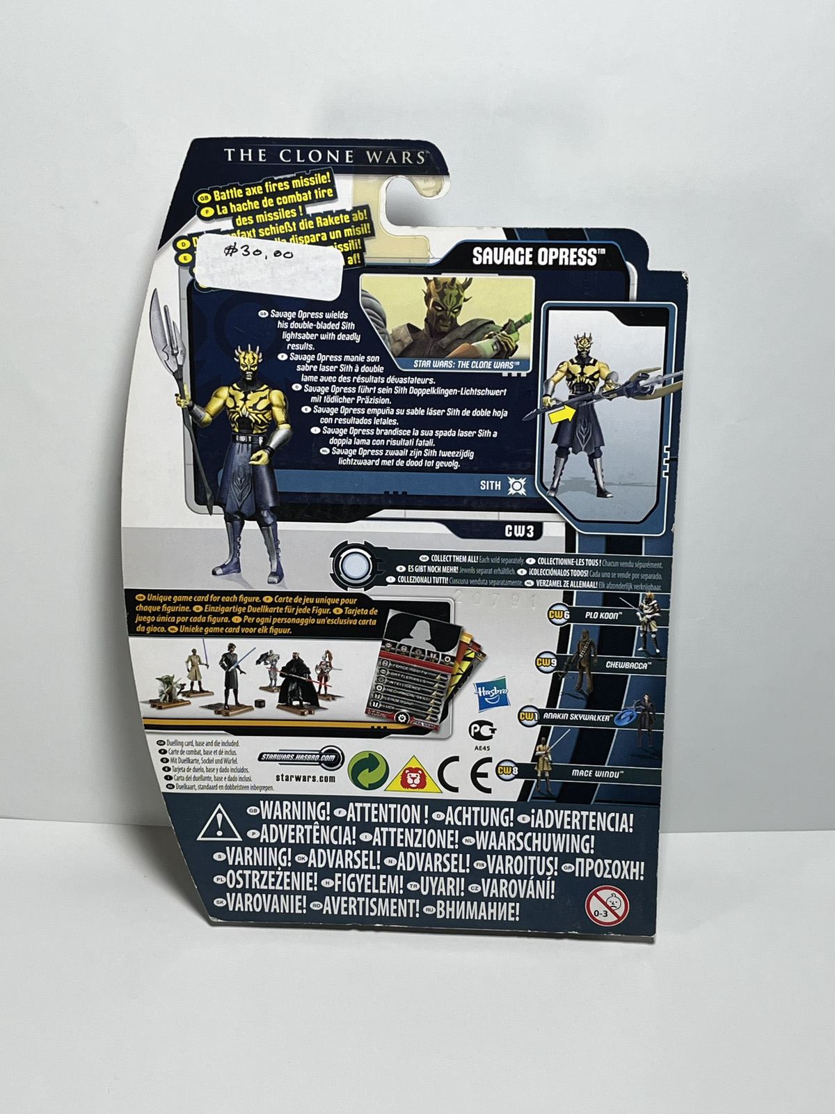 Savage Opress CW3 Star Wars The Clone Wars 3.75 Action Figure