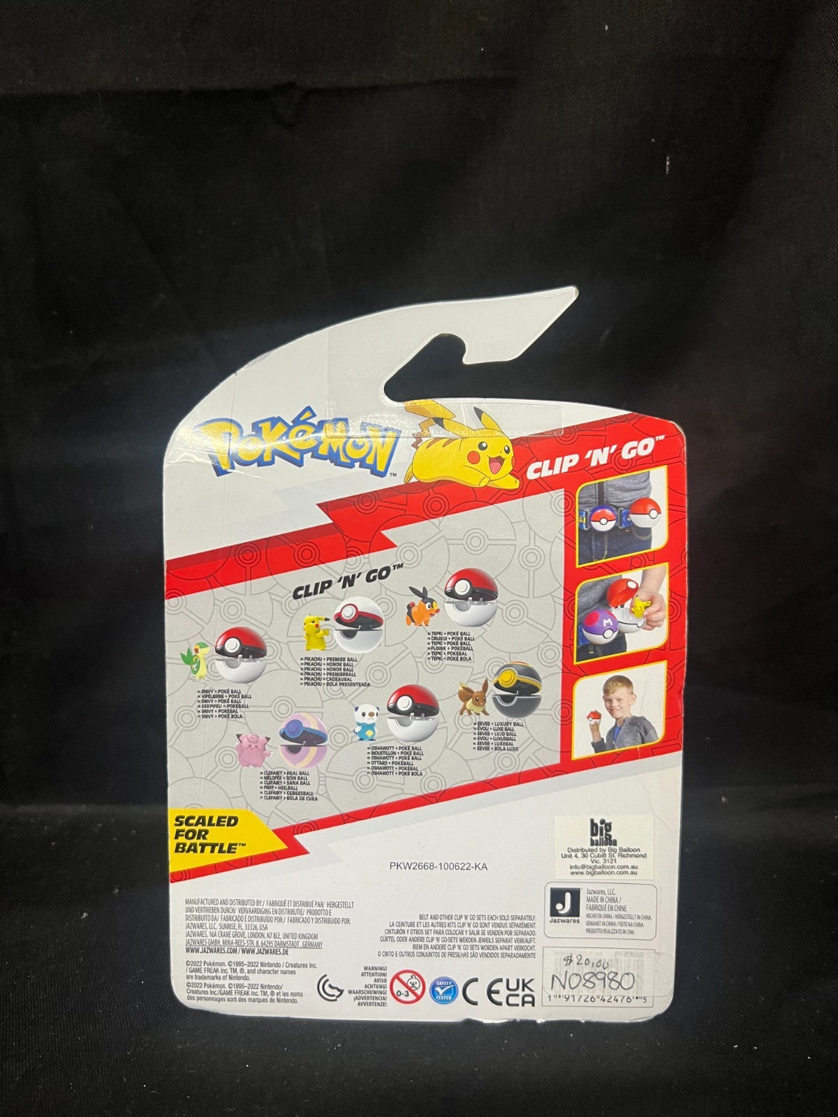 Pokémon Clip N Go. Battle Ready Toy SNIVY 2022 Release