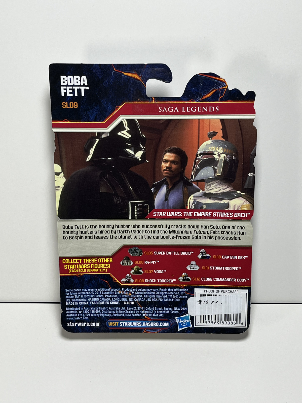 Boba Fett STAR WARS Saga Legends 3.75 Action Figure SL09