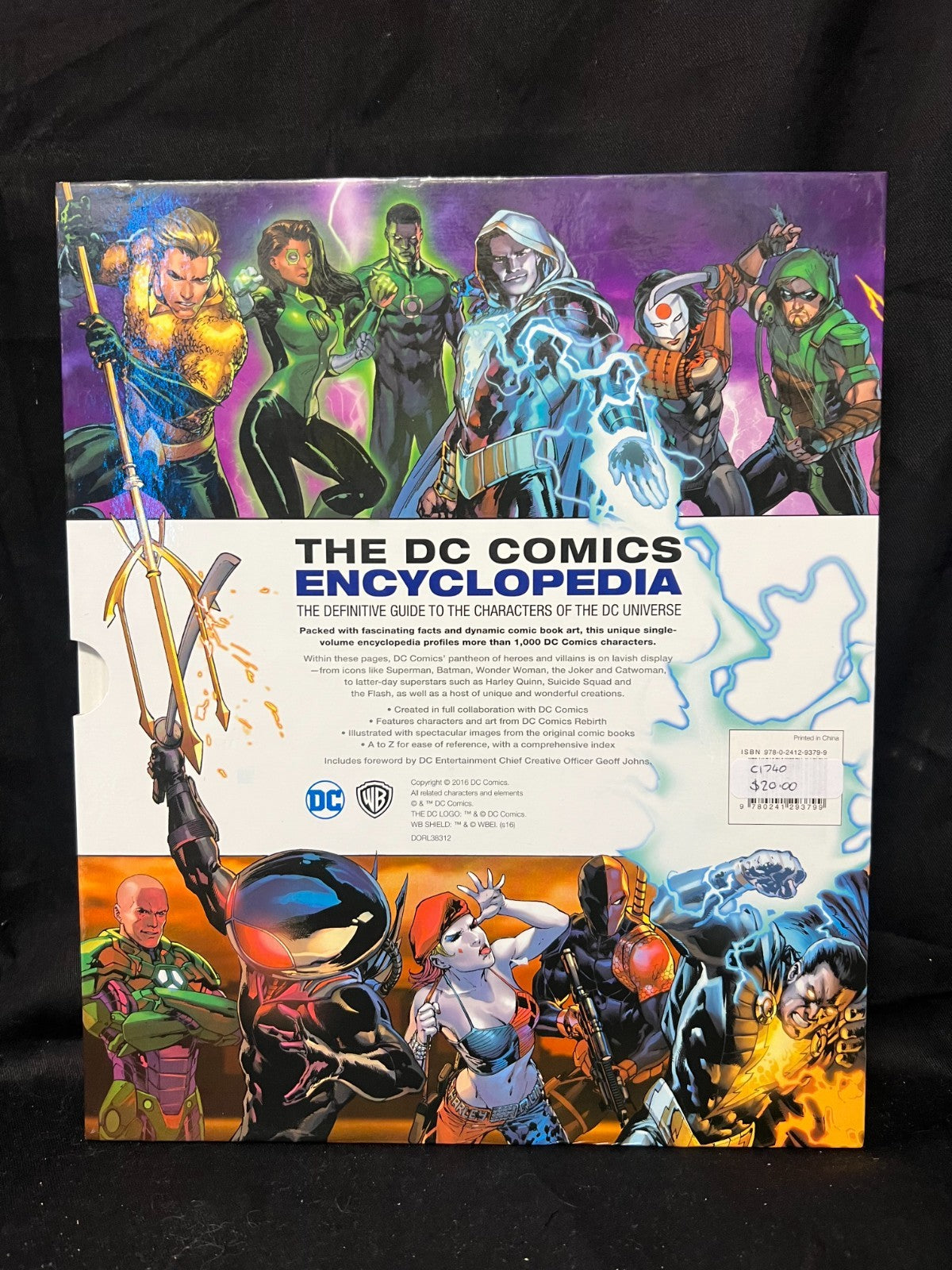 The DC Comics Encyclopedia Hardcover Book Slip case Cartoon Superhero