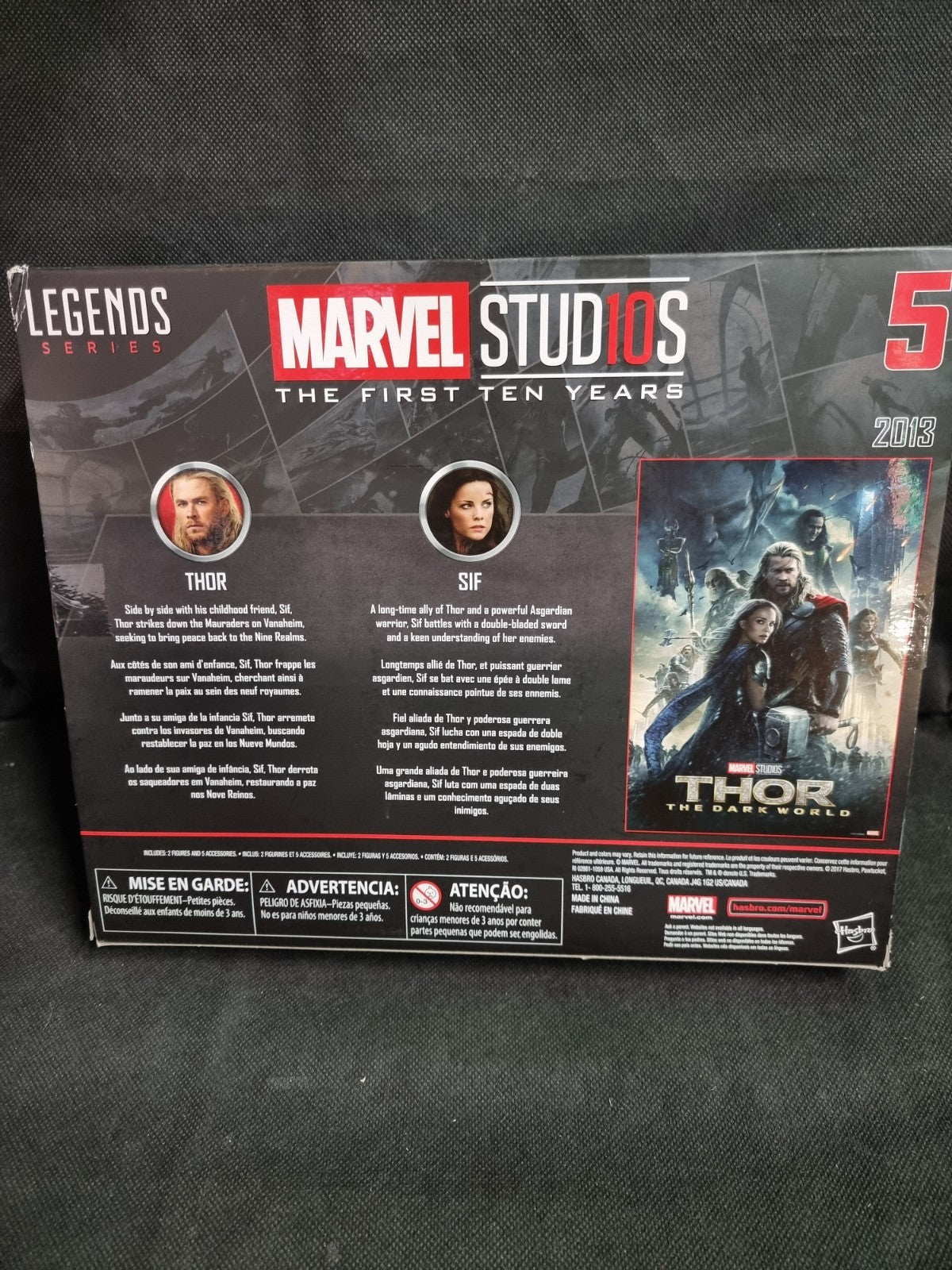 Marvel Studios First Ten Years Legend Series Thor and Sif action figure 2pack 6"
