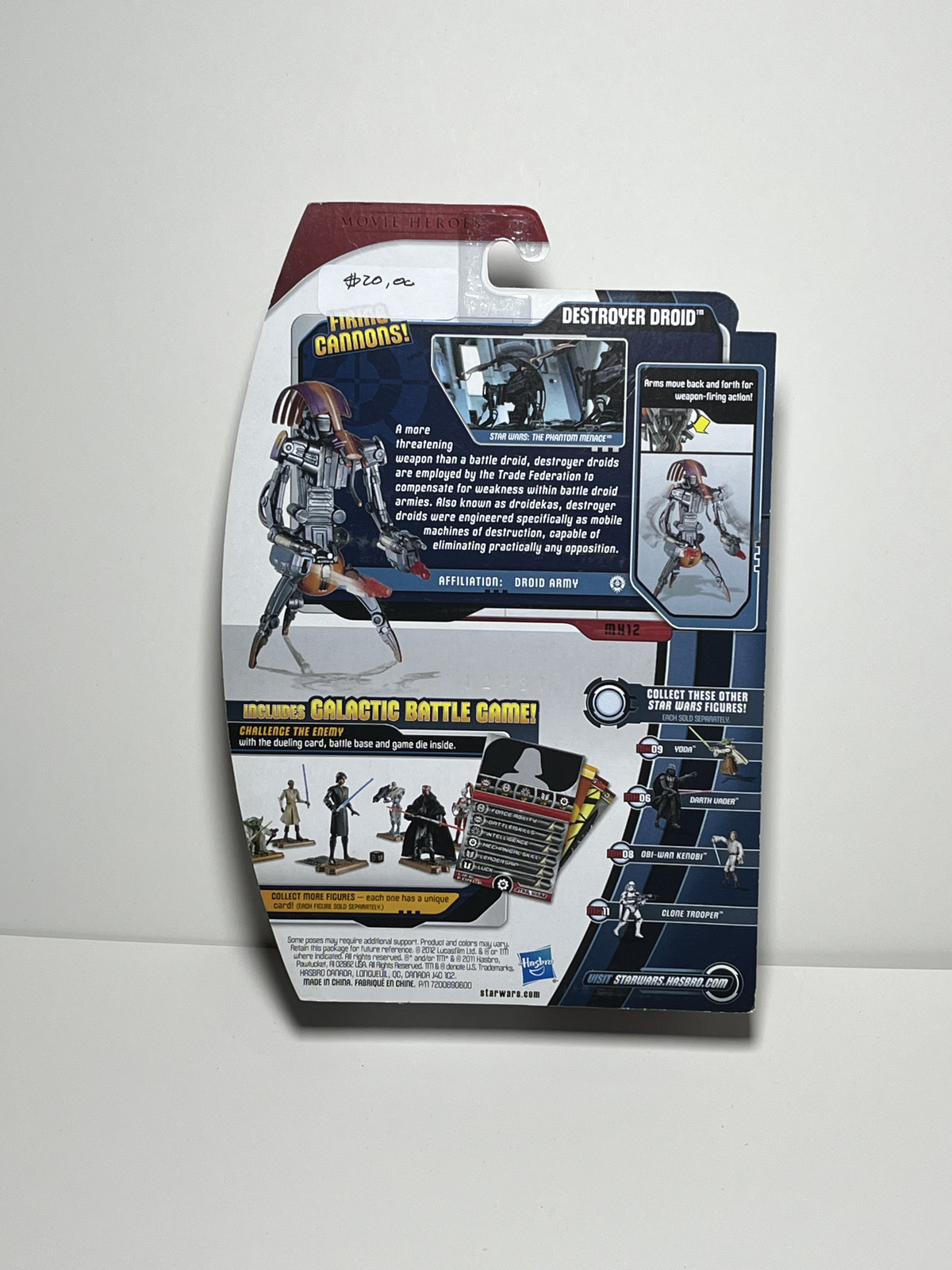 Destroyer Droid MH12 Star Wars Movie Heroes 3.75 Action Figure