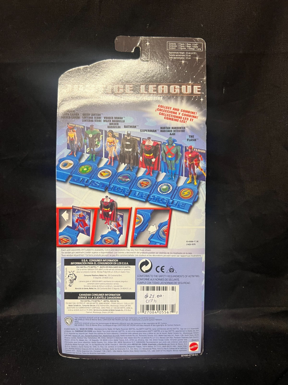 DC Justice League Unlimited Batman 4.5" Action Figure Mattel 2003 New Sealed