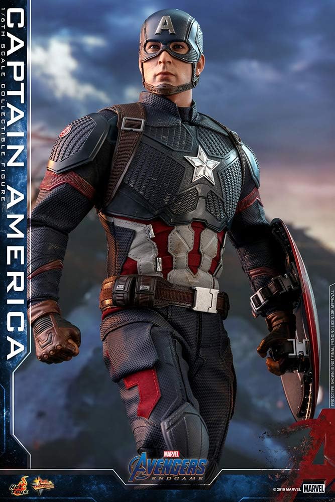 Hot Toys Movie Masterpiece Series MMS536 Captain America Avengers: Endgame End Game Sixth Scale 1/6 (2021) Collectible Chris Evans Action Figure
