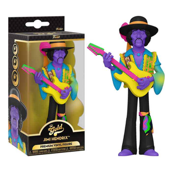 Funko Jimi Hendrix - Jimi Hendrix Blacklight 5” Gold Premium Vinyl Figure - N08634