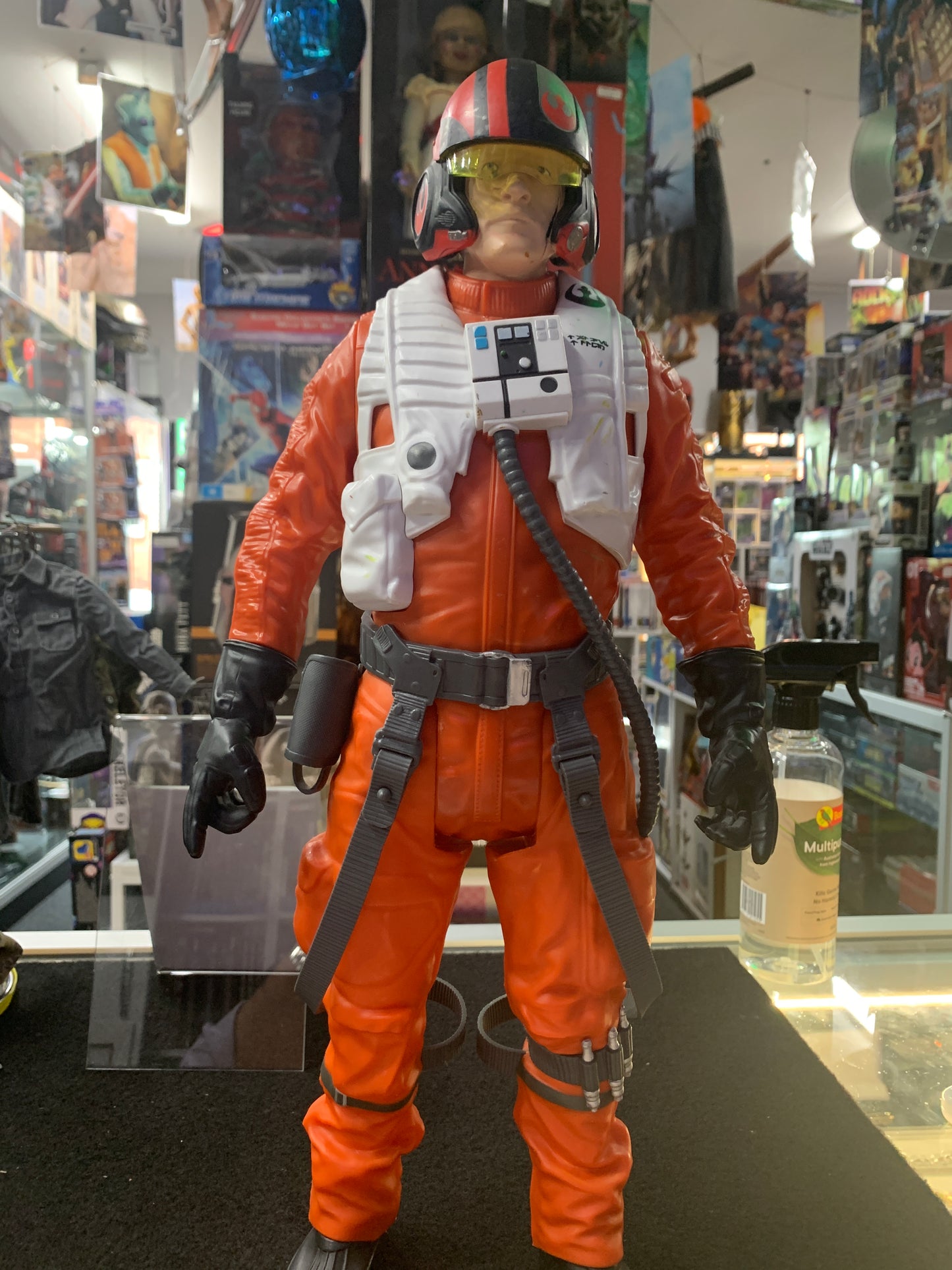 Star Wars 18 inch Poe Dameron figurine used as is no box