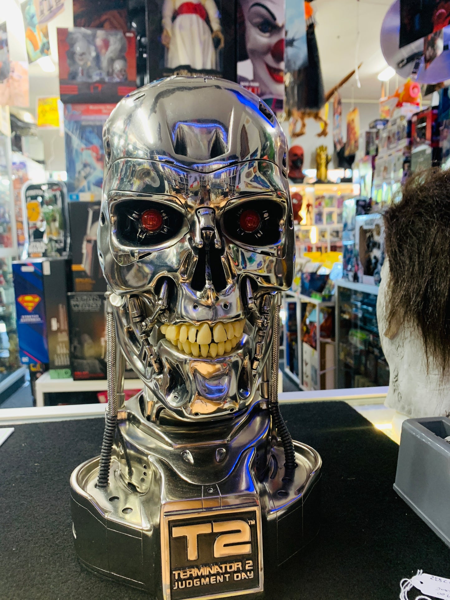 Life size Bust terminator 2 Hollywood collector gallery 2001 lights and sounds masterpiece