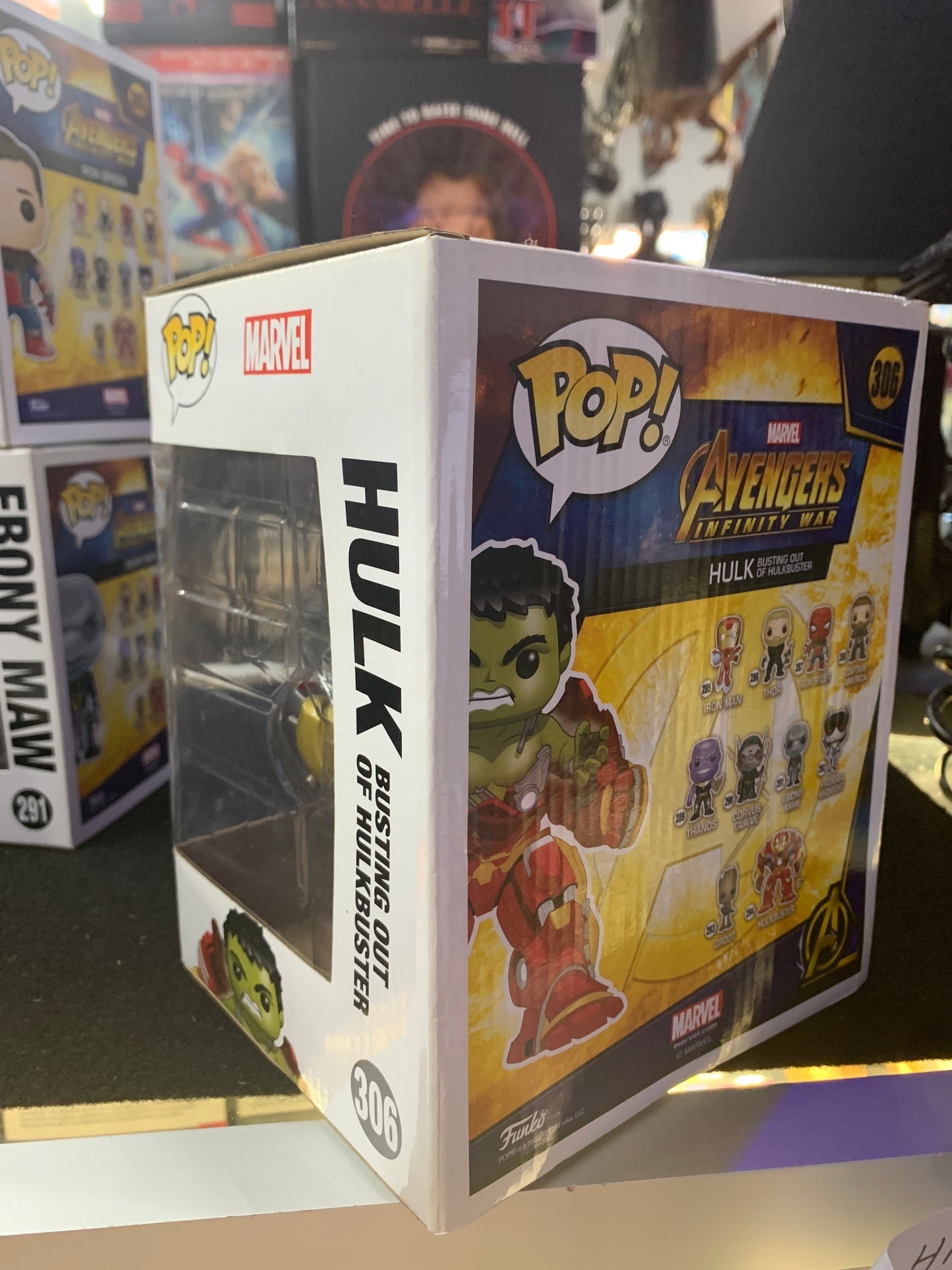 Pop funko hulk 306 infinity war