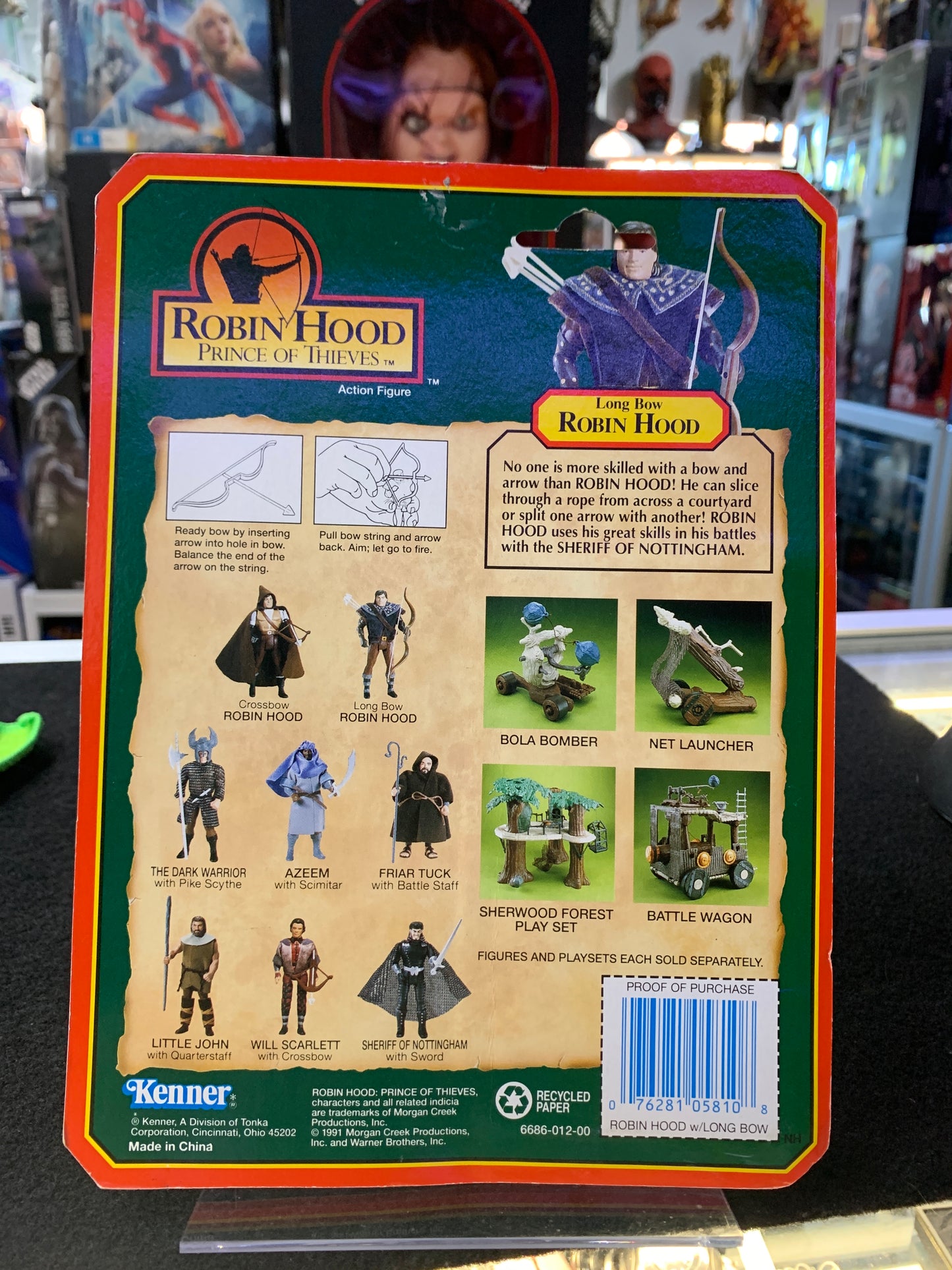 Robin Hood 1991 kenner toy long bow
