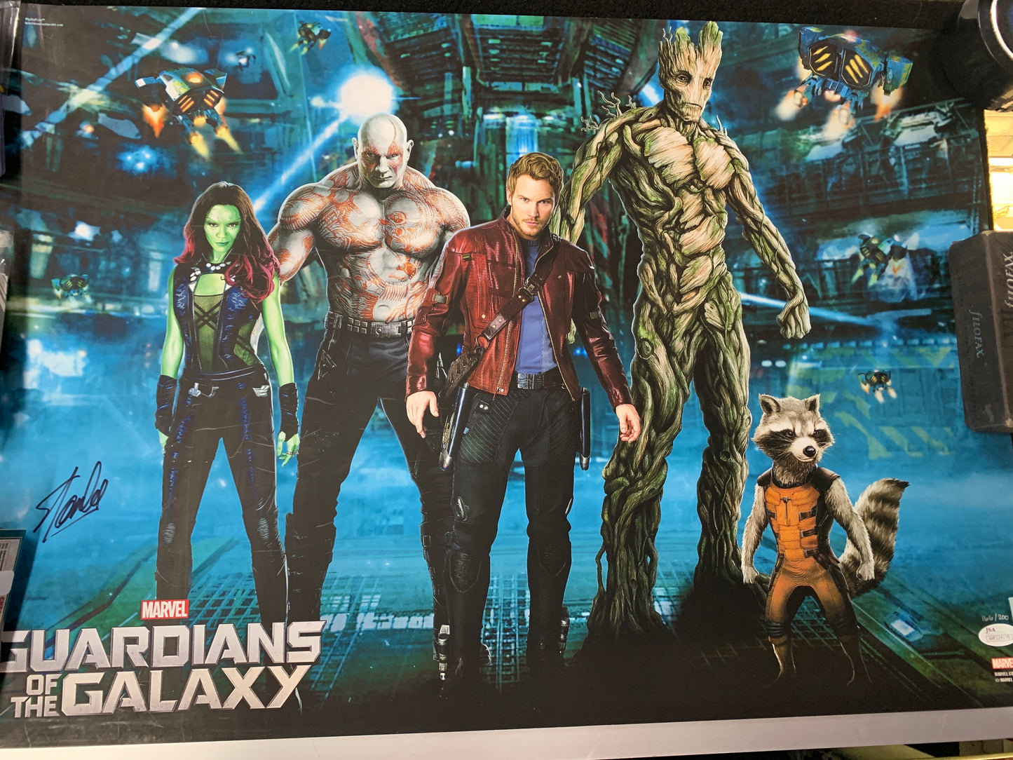 Galaxy of the guardians poster signed