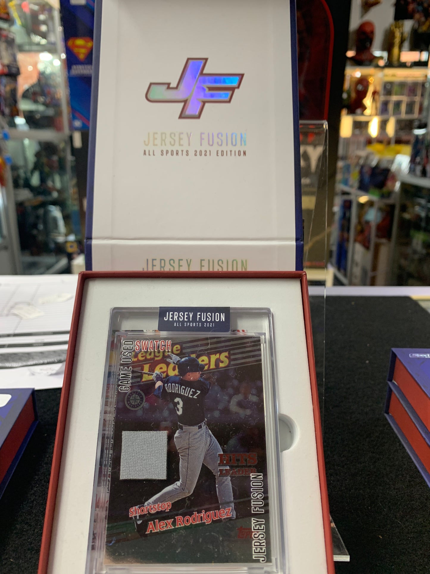 Sports cards jersey fusion Alex Rodriguez