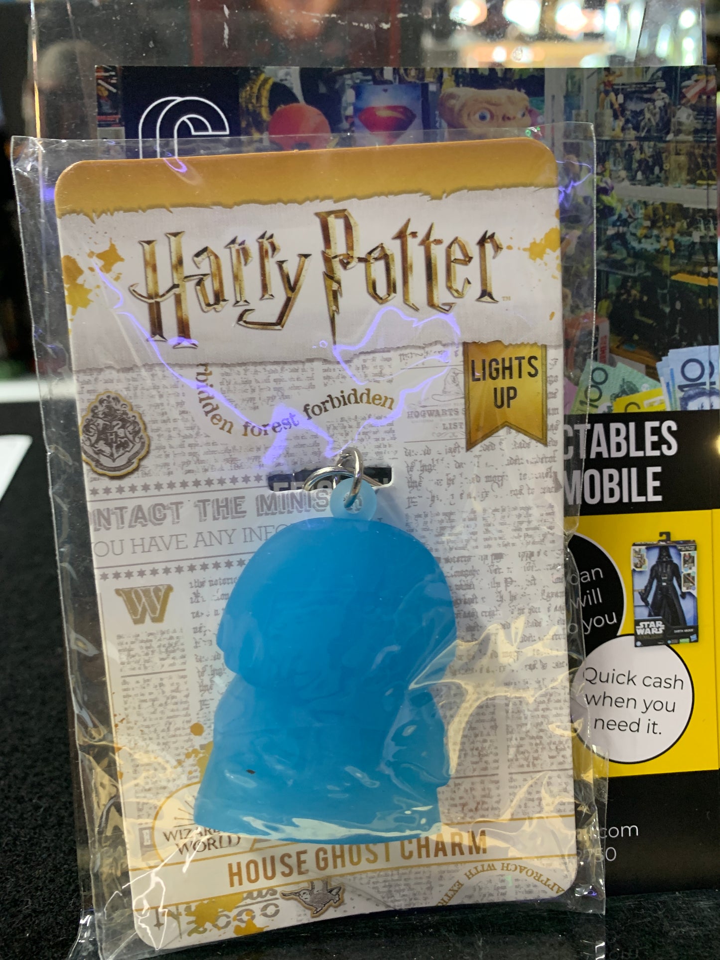 Harry Potter key ring lights up