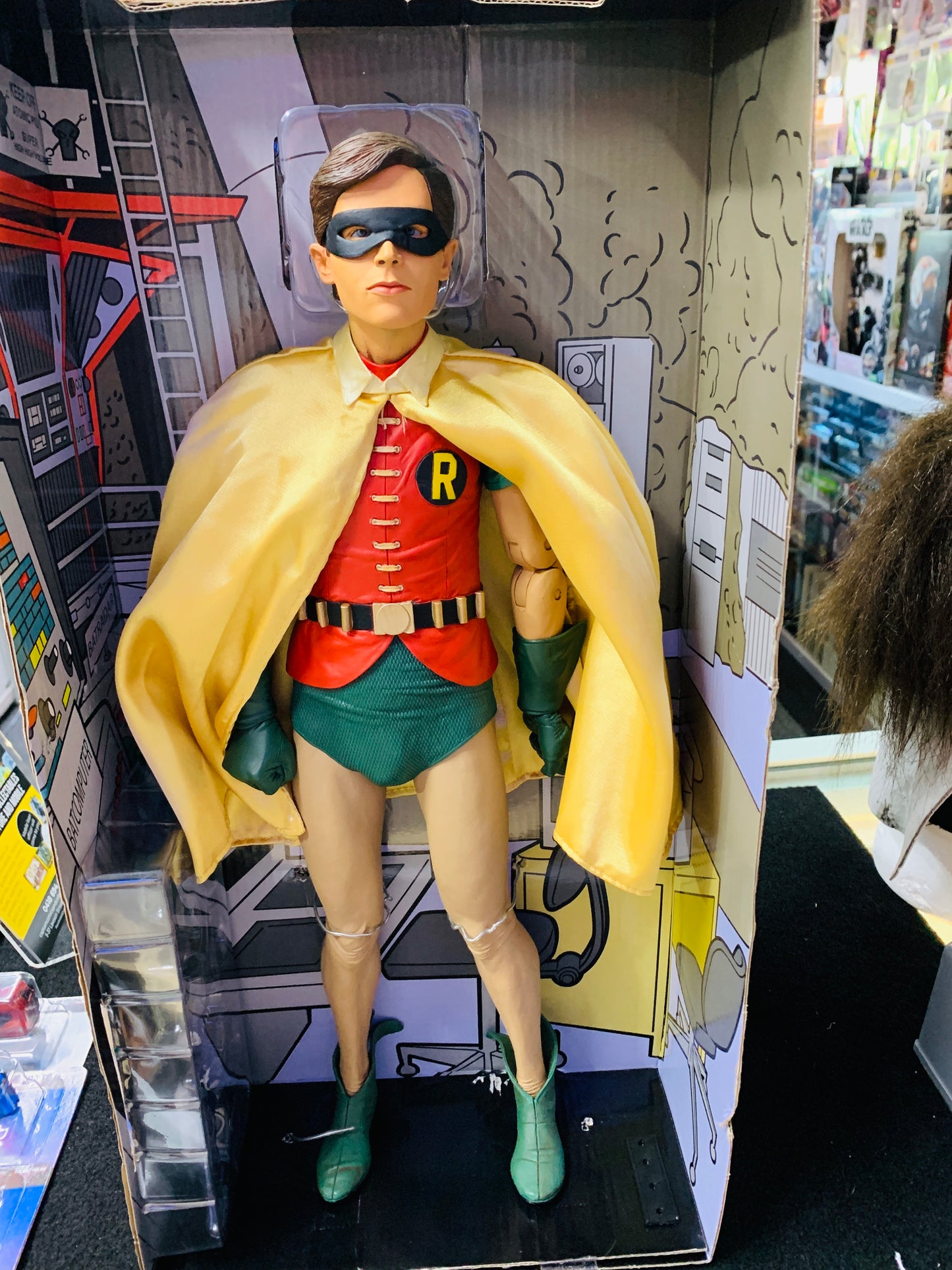 Robin 1/4 scale action figure from classic tv series , Neca box damaged item as per pictures