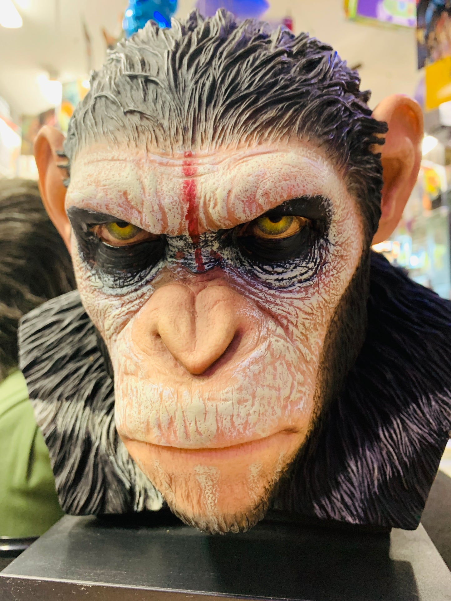 Planet of the apes bust with movies and art work no box