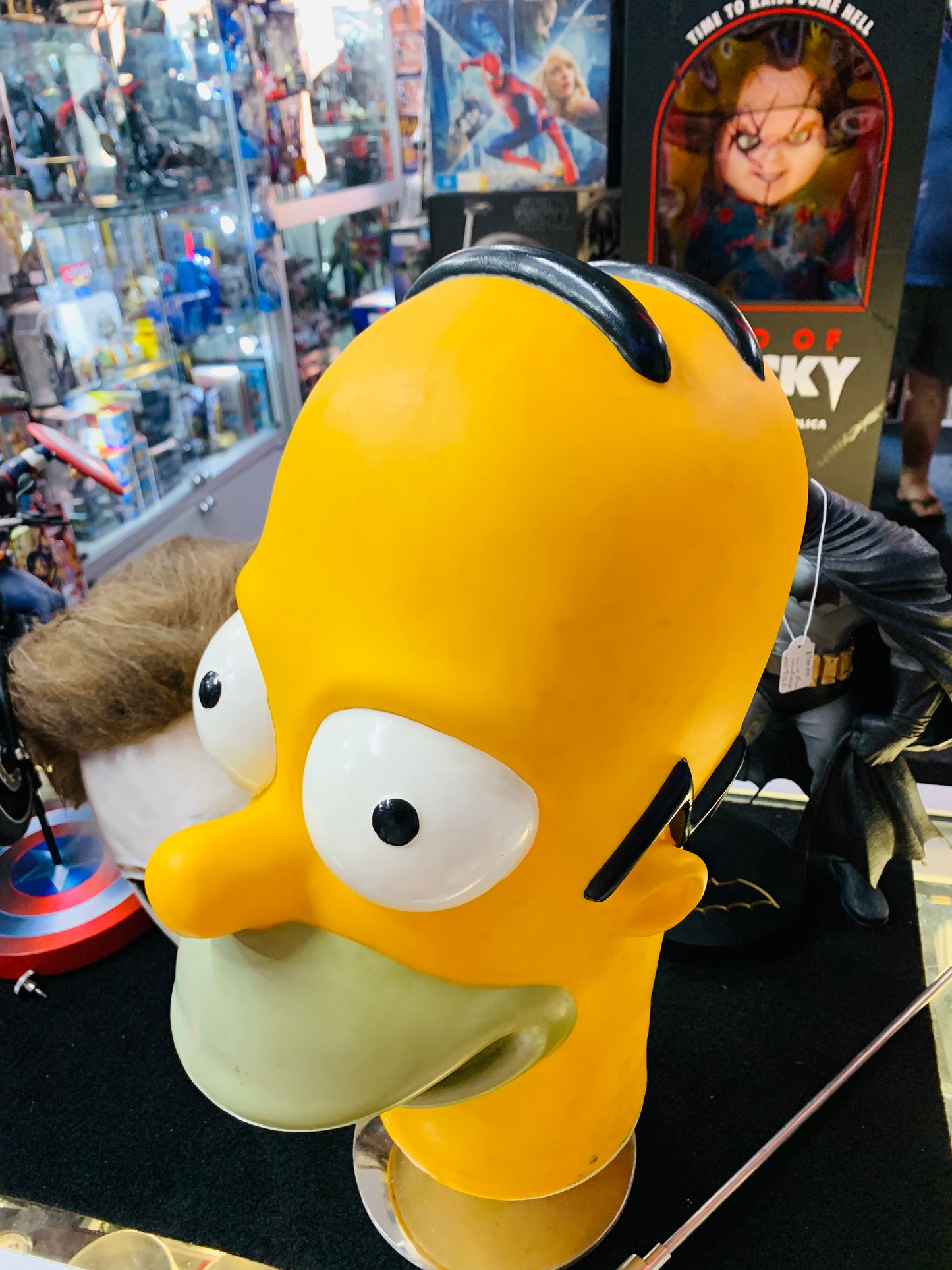 Homer Simpson head about 40cm high pretty cool item second hand