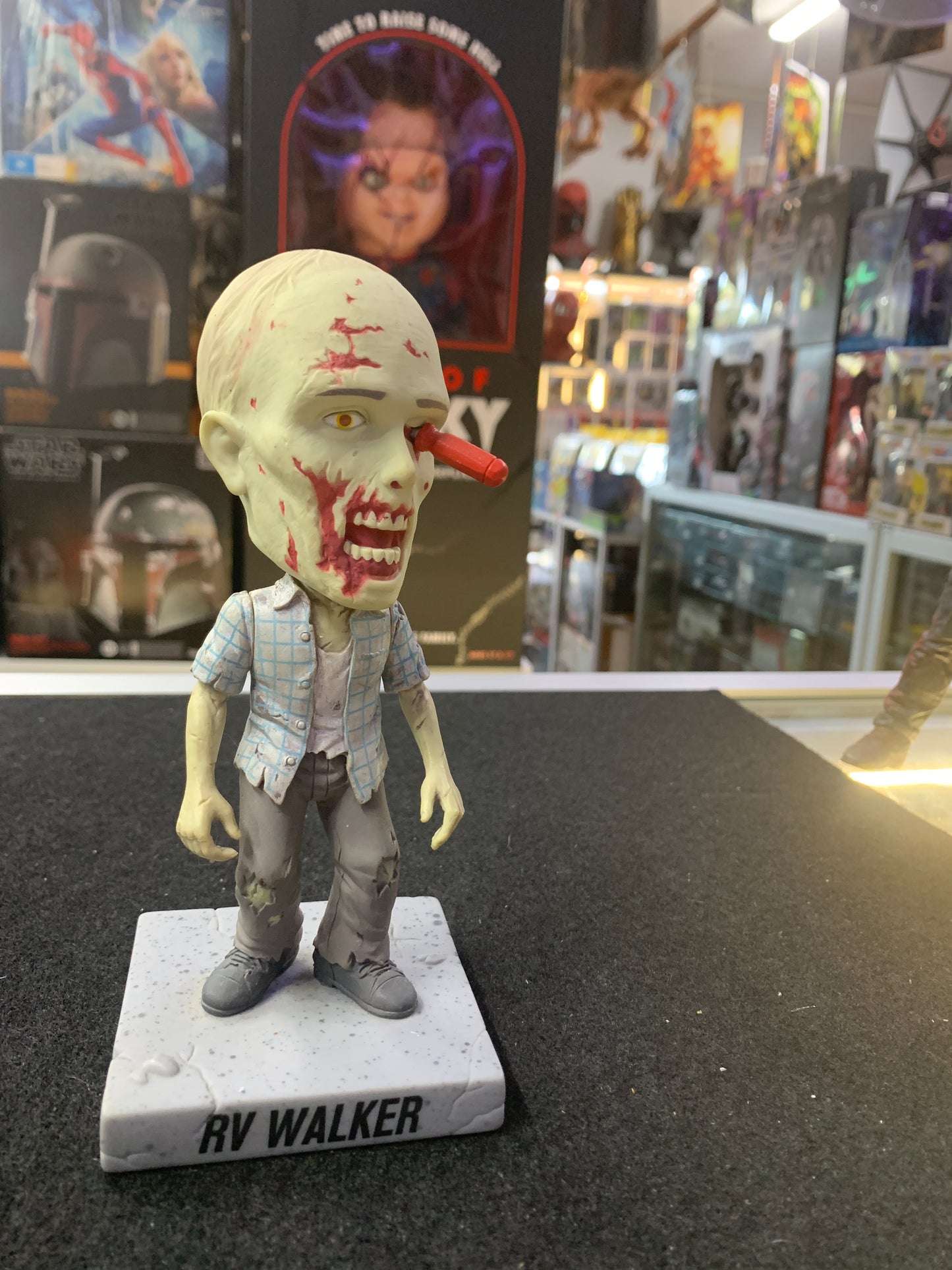 Walking dead wacky wobbler RV Walker no box