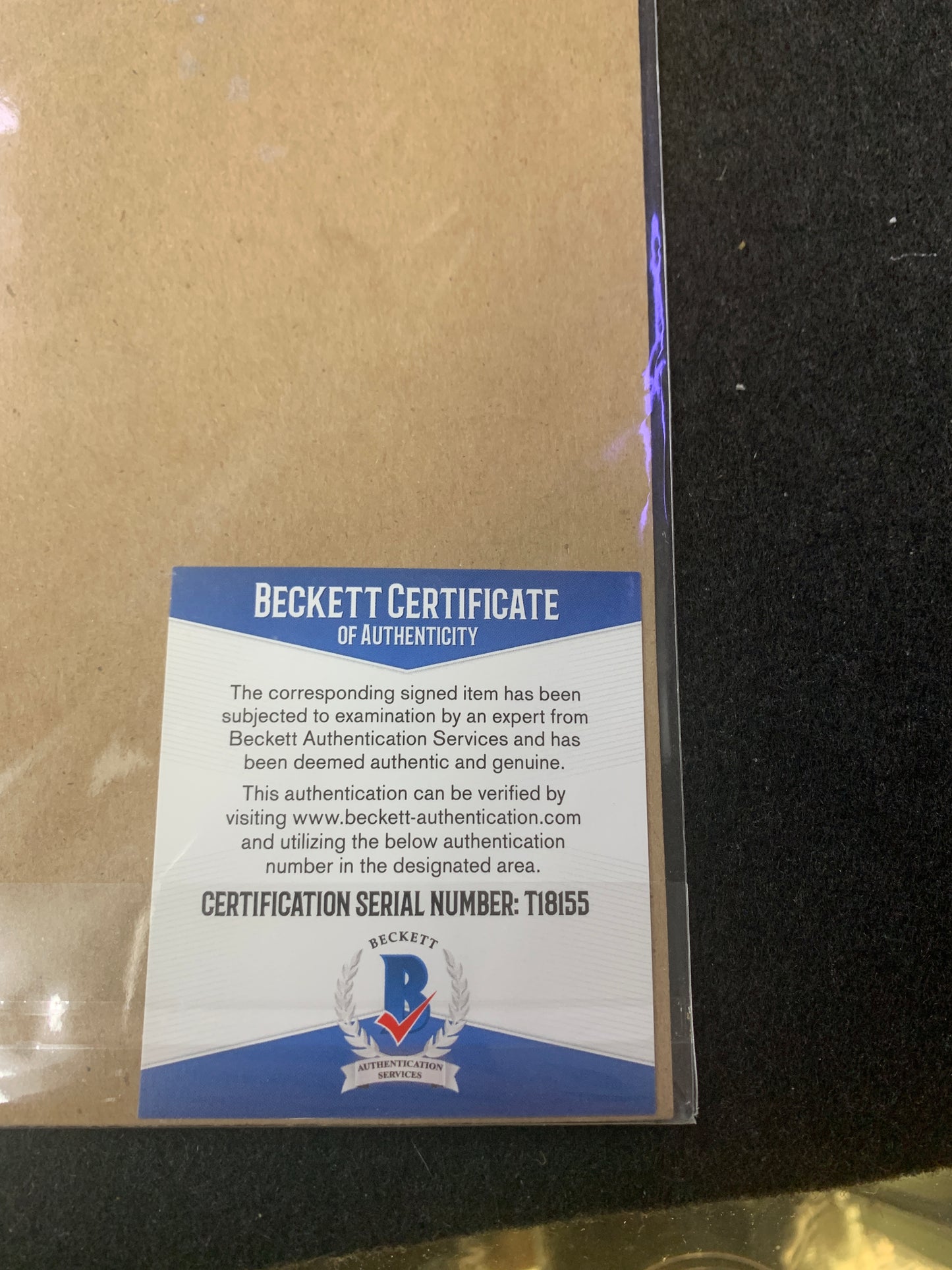 Star Wars Dark Lord signed with certificate of authenticity with Beckett