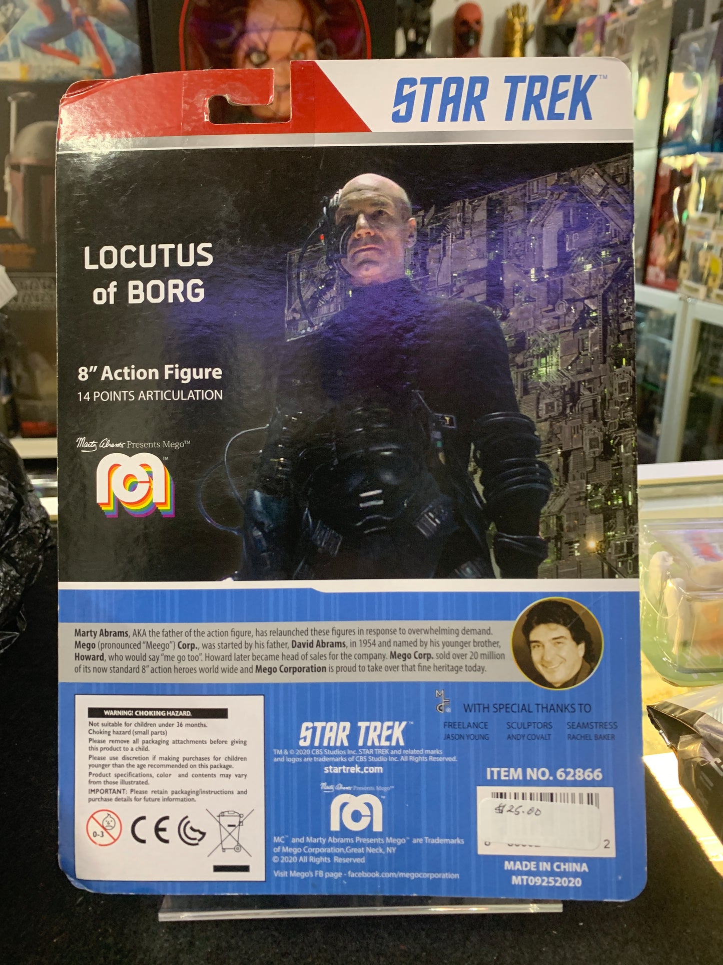 Star Trek locutus of borg 8 inch figurine