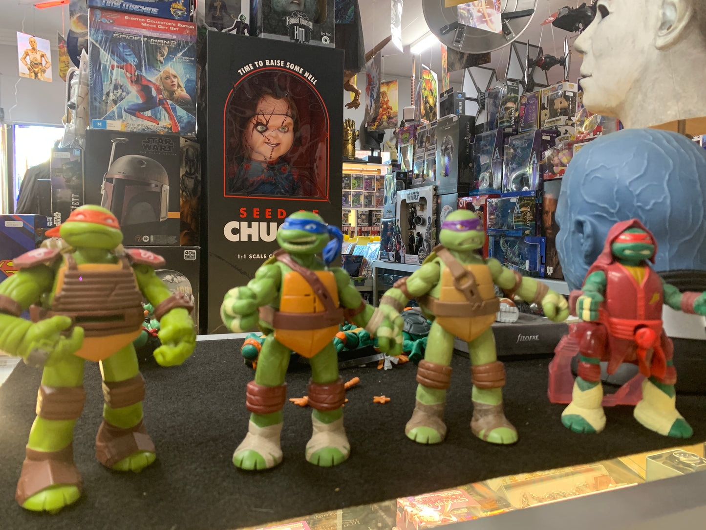 Teenage mutant ninja turtles set of 4 used toys
