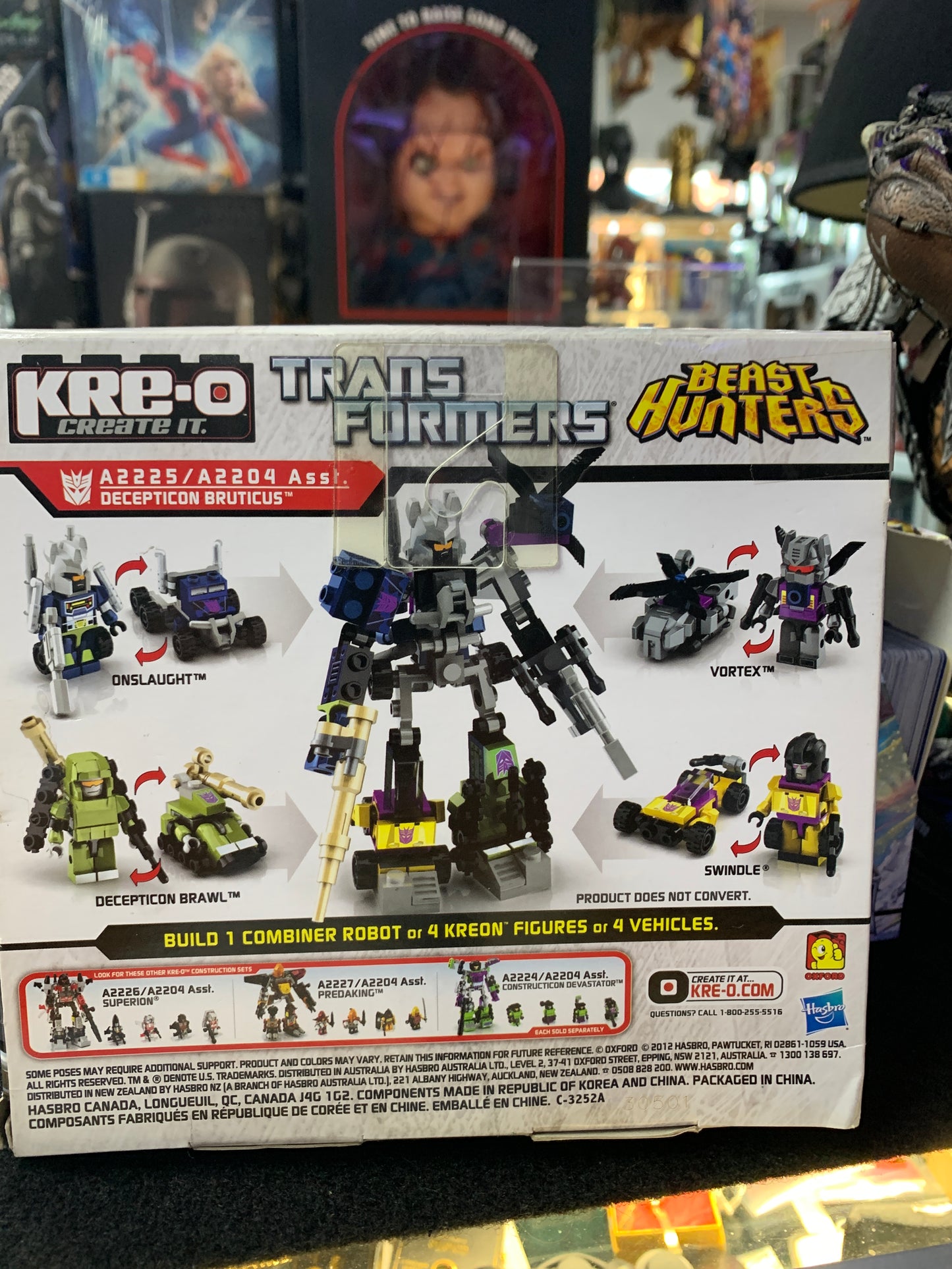 Kre -o transformers decipticon brusticus micro box used