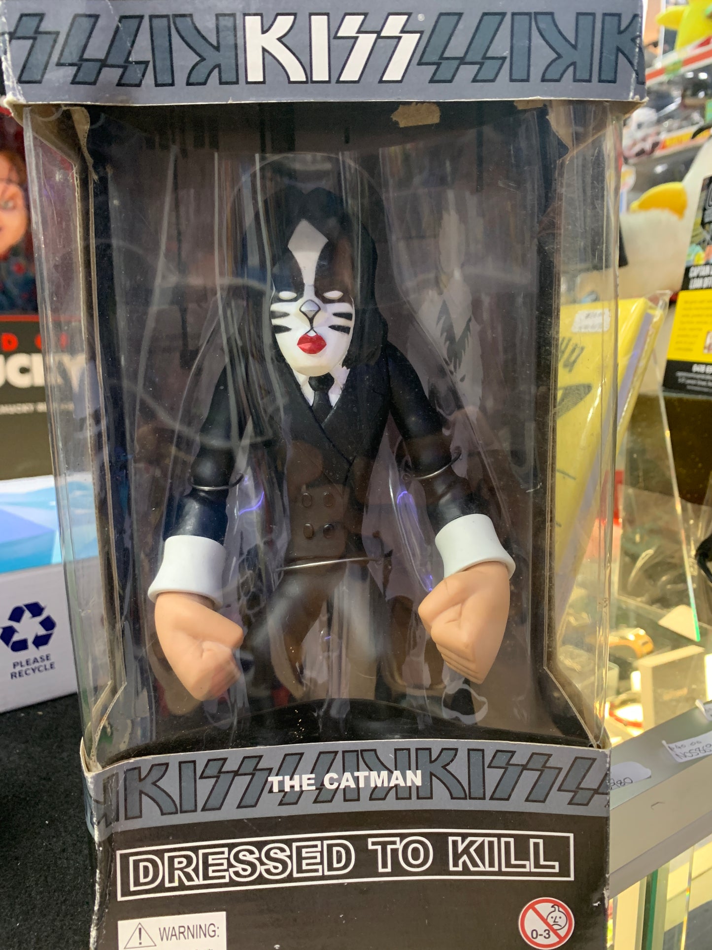 Kiss dressed to kill the cayman damaged box