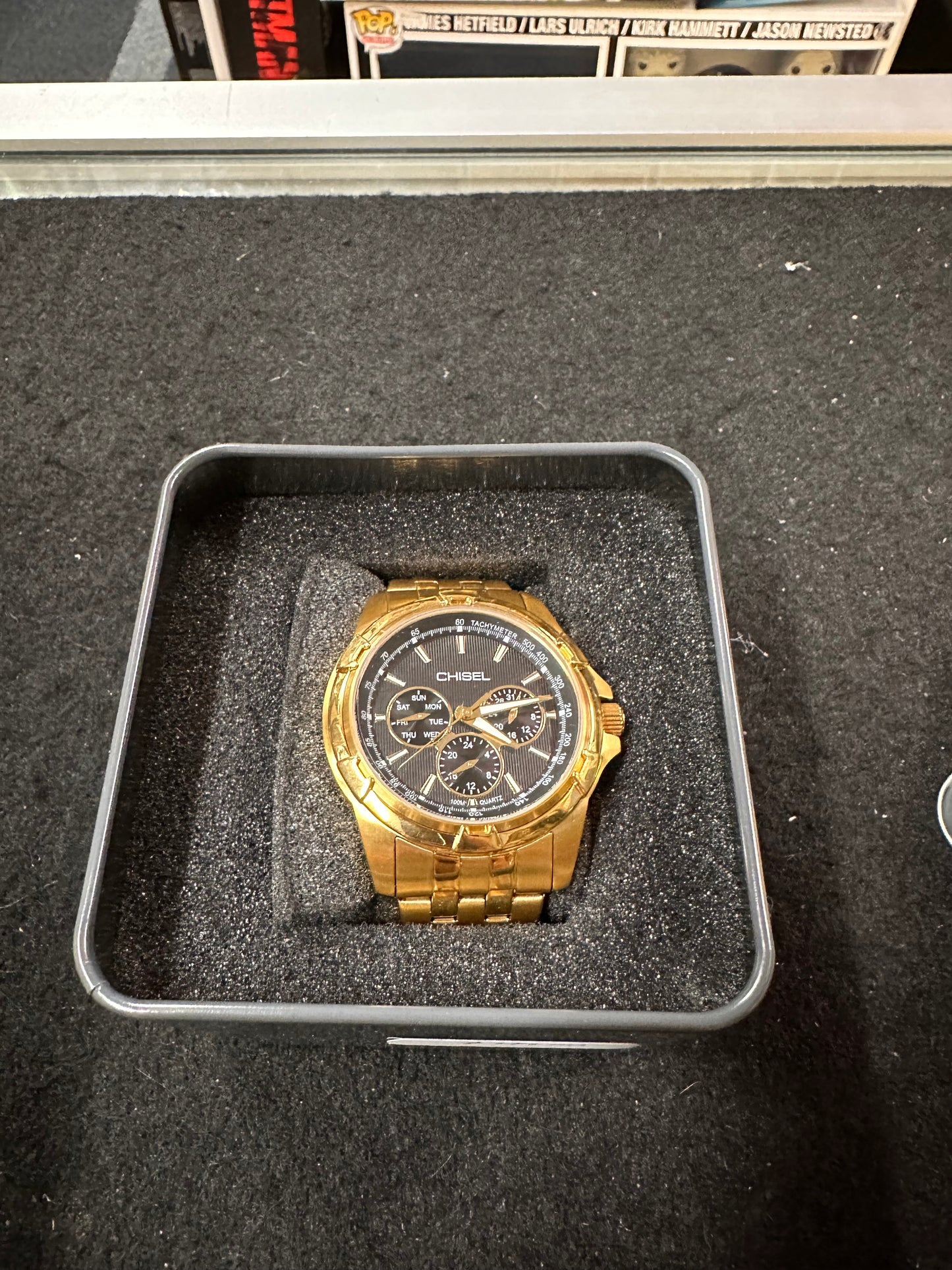 CHISEL MENS GOLD WATCH