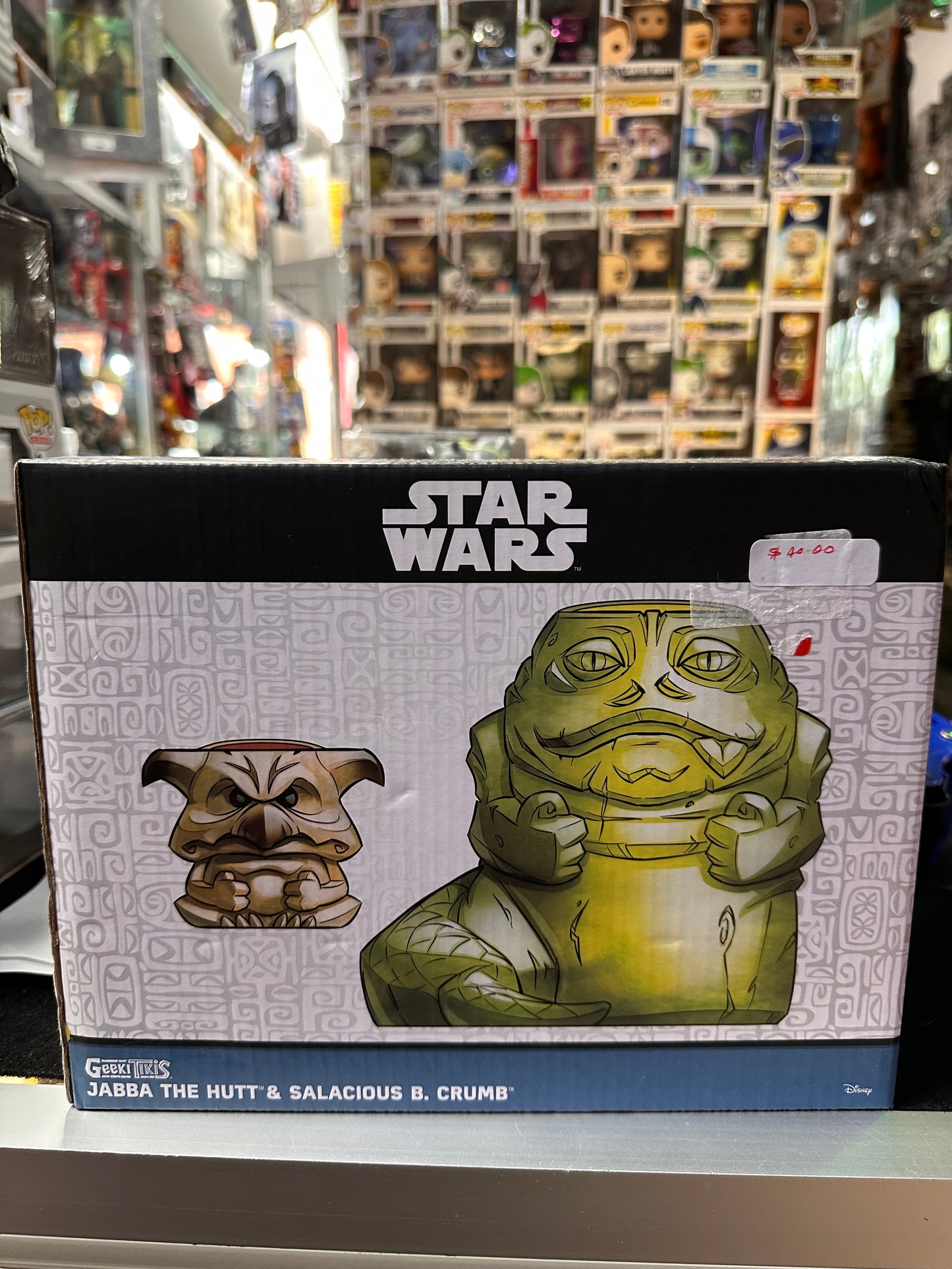 STAR WARS GEEKI TIKIS JABBA THE HUTT & SALACIOUS B. CRUMB
