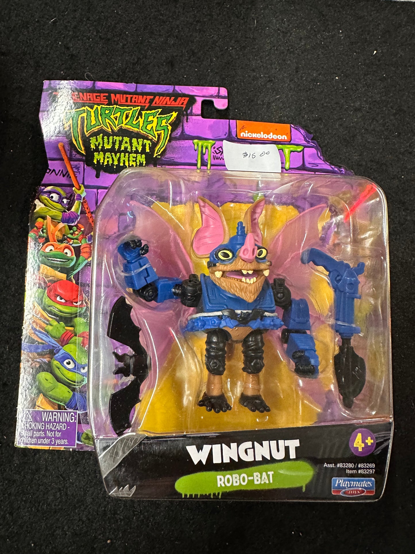 TEENAGE MUTANT NINJA TURTLES MUTANT MAYHEM WINGNUT ROBO-BAT