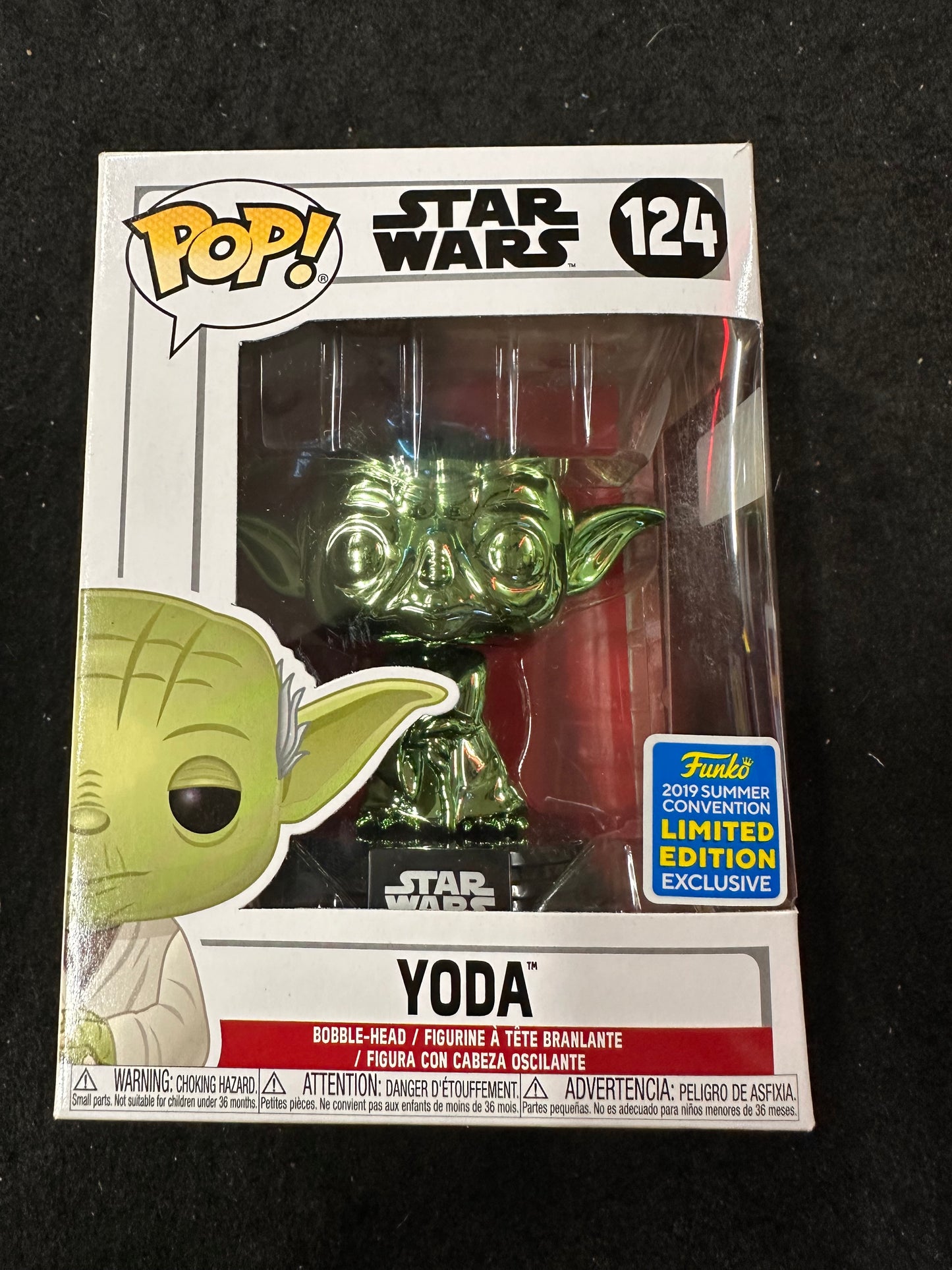 FUNKO POP STAR WARS YODA #124 LIMITED EDITION