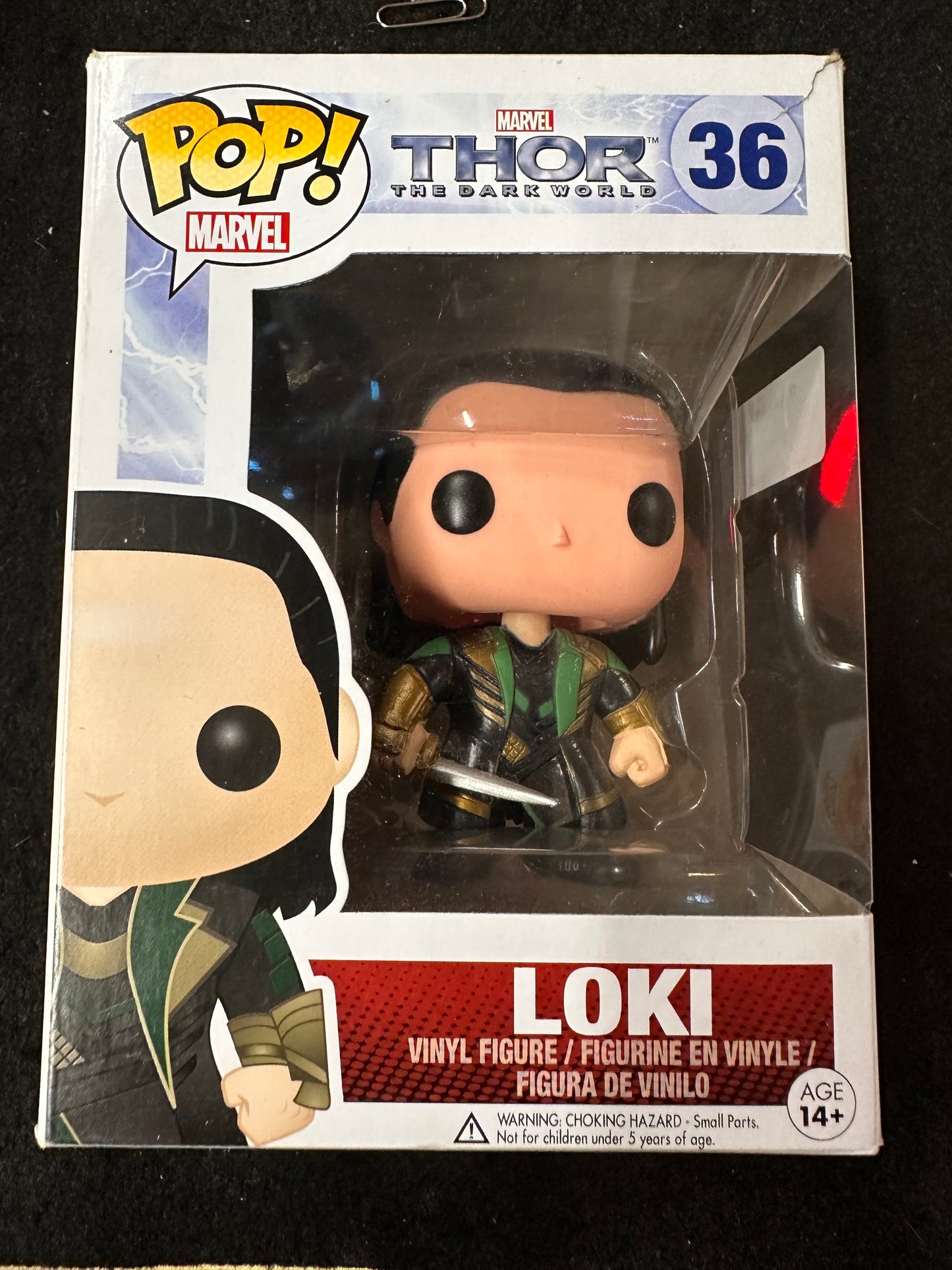 FUNKO POP MARVEL THOR THE DARK WORLD LOKI #36