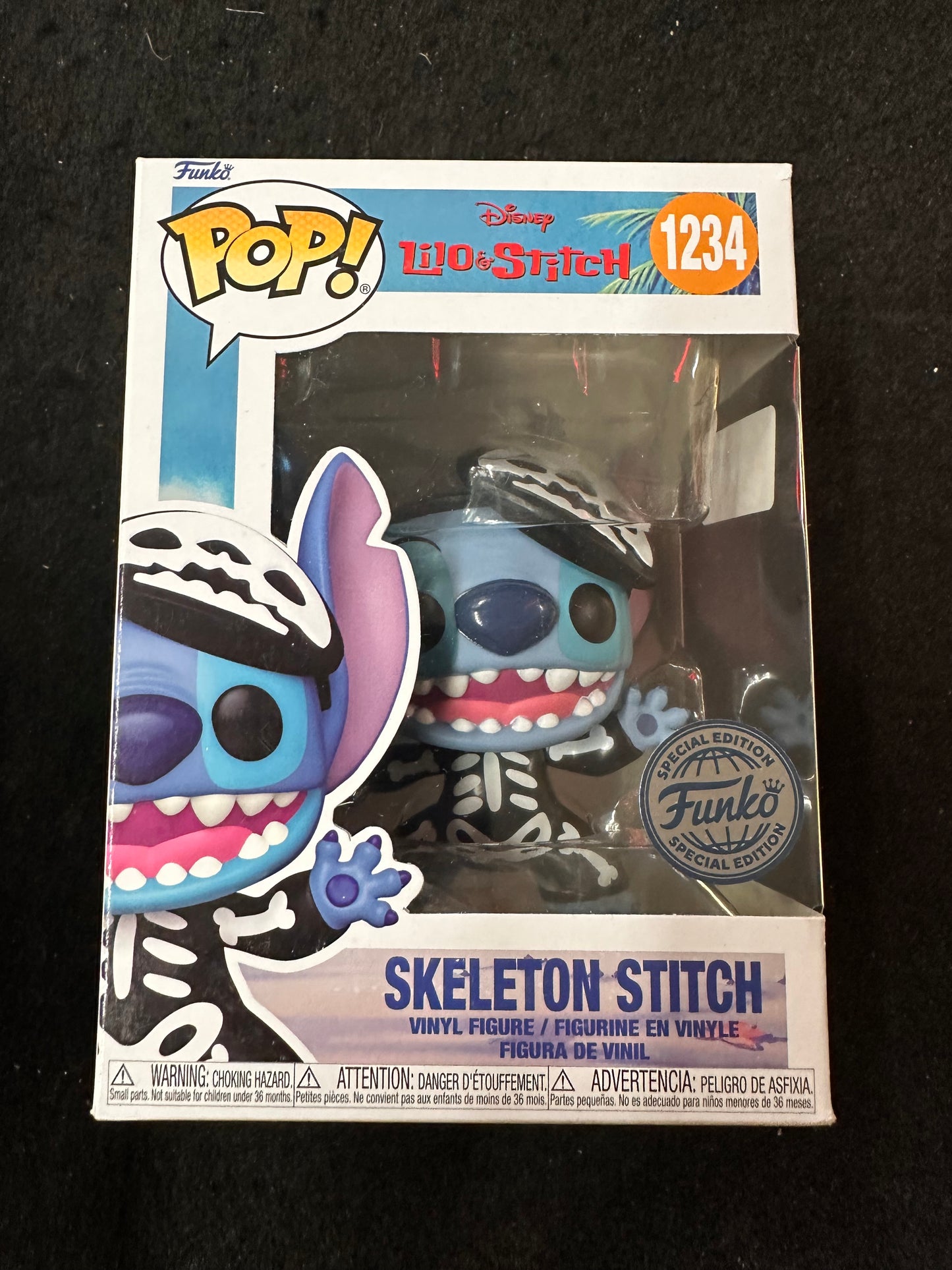 FUNKO POP DISNEY LILO & STITCH SKELETON STITCH #1234 SPECIAL EDITION