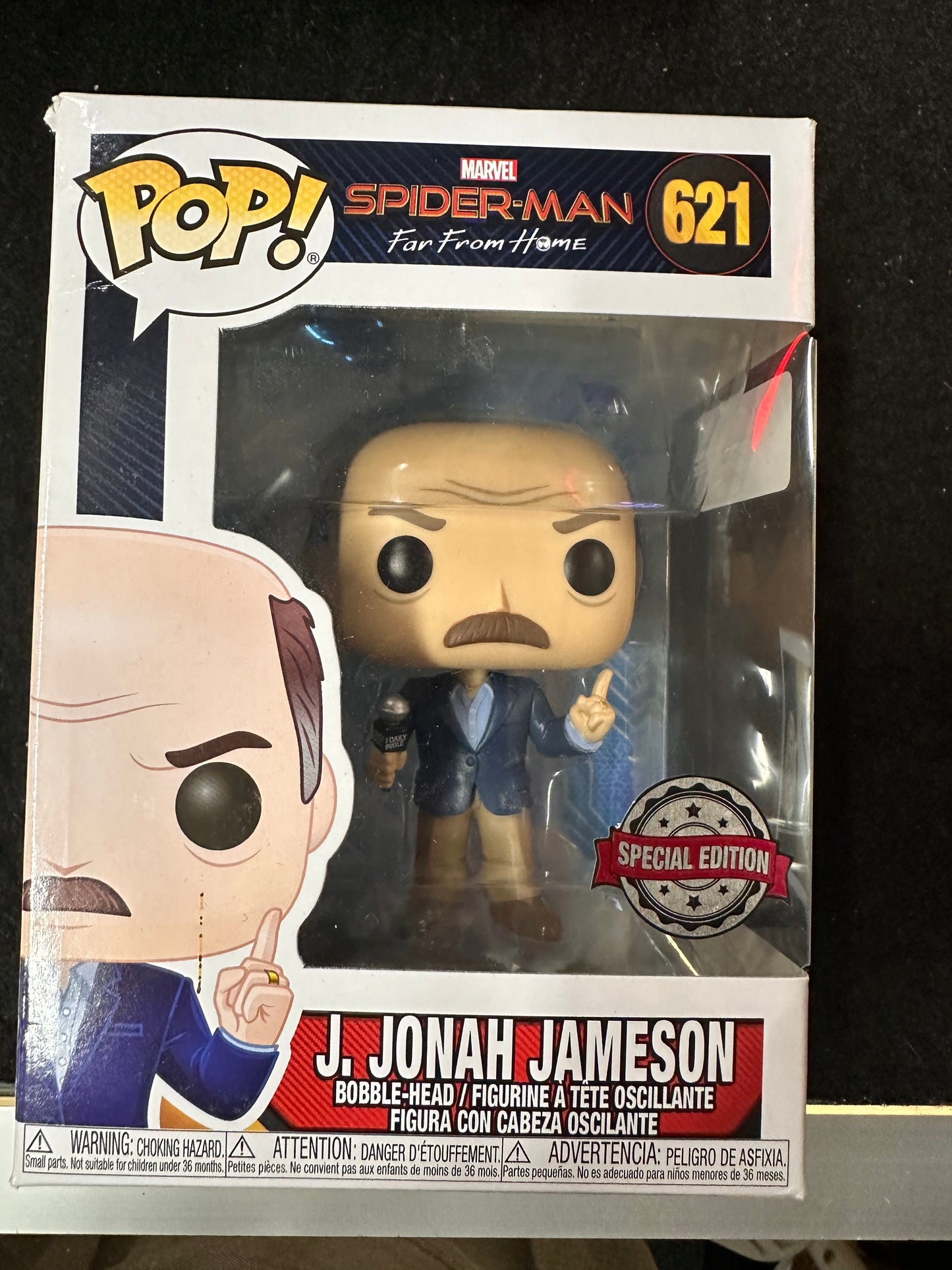 FUNKO POP SPIDER-MAN FAR FROM HOME J.JONAH JAMESON #621 SPECIAL EDITION