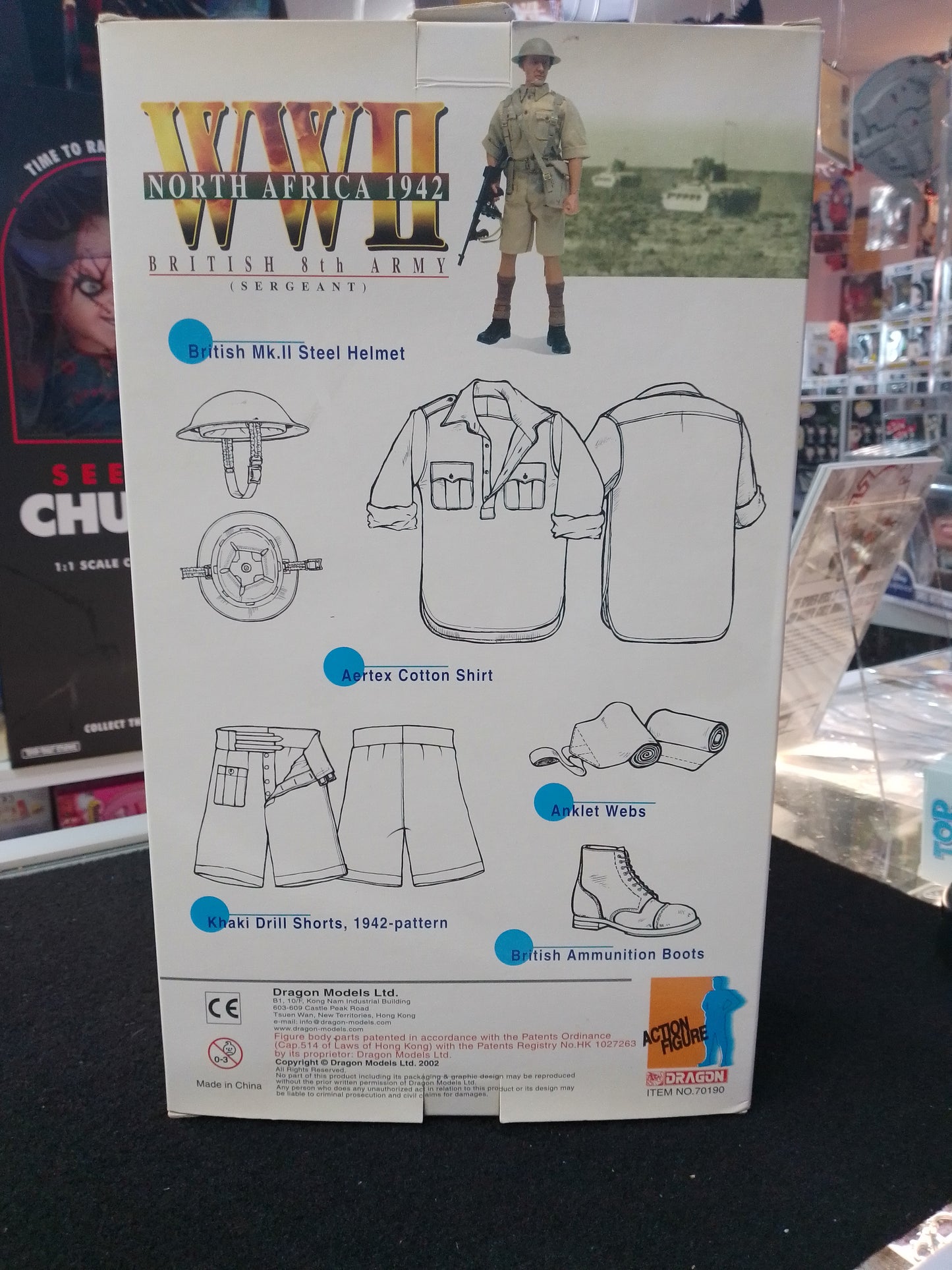 WW2 North Africa 1942 Sergeant ''Reggie'' 1/6 Scale Action Figurine - N08542