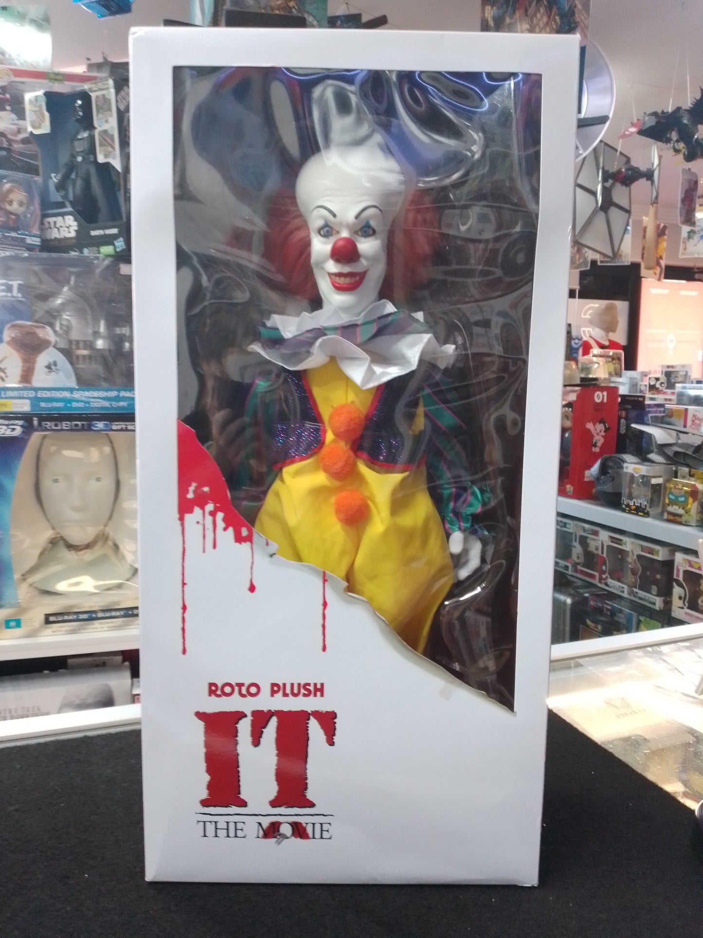 It (1990) - Pennywise 18” Roto Plush Doll - N08553