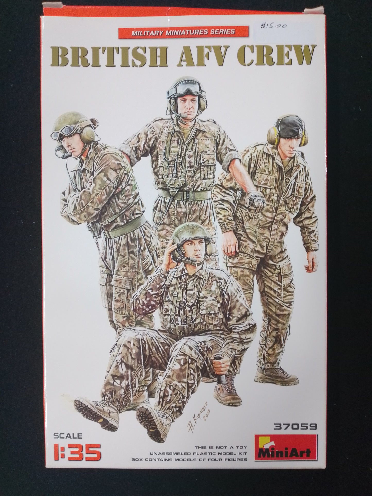 MINI ART BRITISH AFV CREW 37059 MODEL KIT - N08639