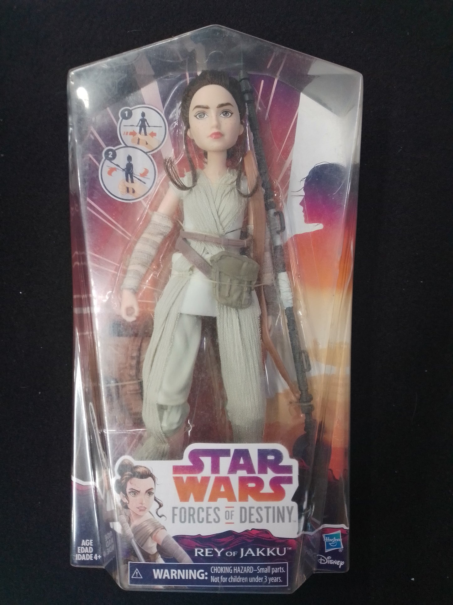 Star Wars Forces of Destiny Rey of Jakku Adventure Toy Figure Set - Hasbro - N08654