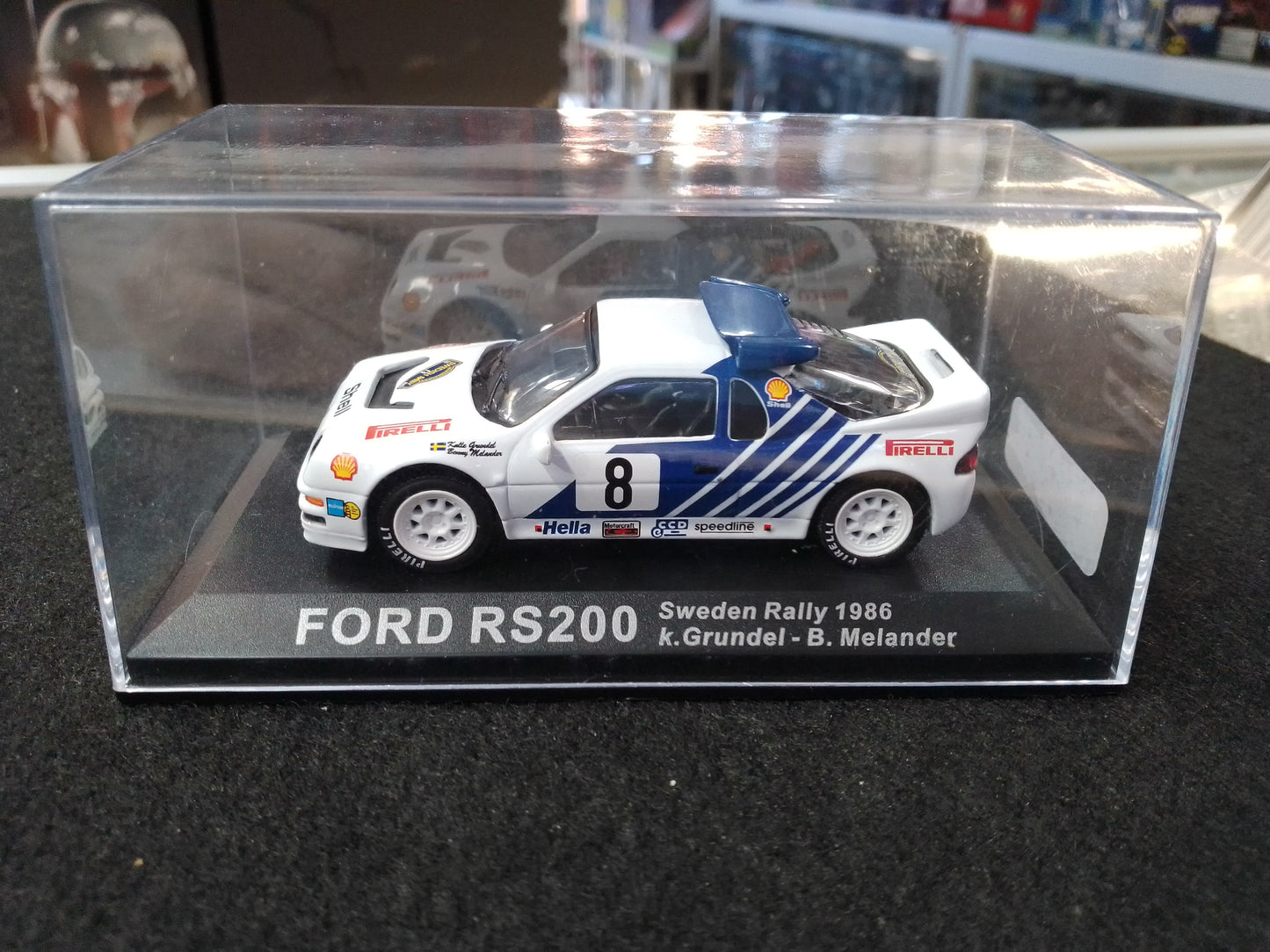 Ford RS 200 Sweden Rally 1986 1:43 Scale Die Cast Model Car - N08832