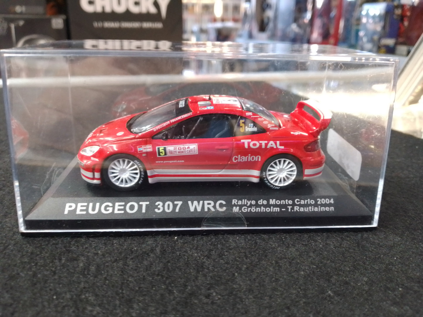 Peugeot 307 WRC Rallye de Monte Carlo 2004 1:43 Scale Die Cast Model Car - N08833
