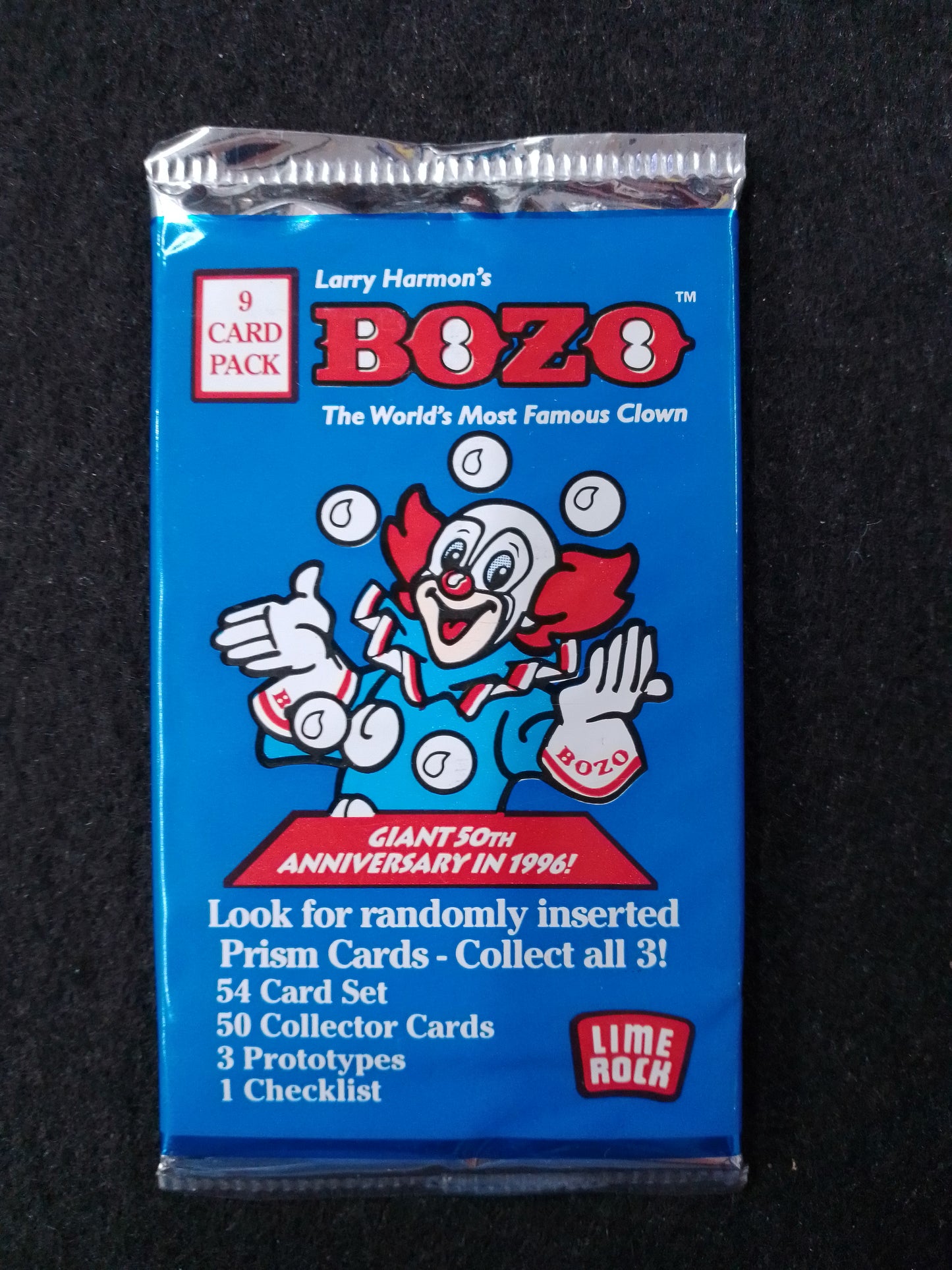 Larry Harmon's BOZO The Clown Trading Card Pack Lime Rock - N08998