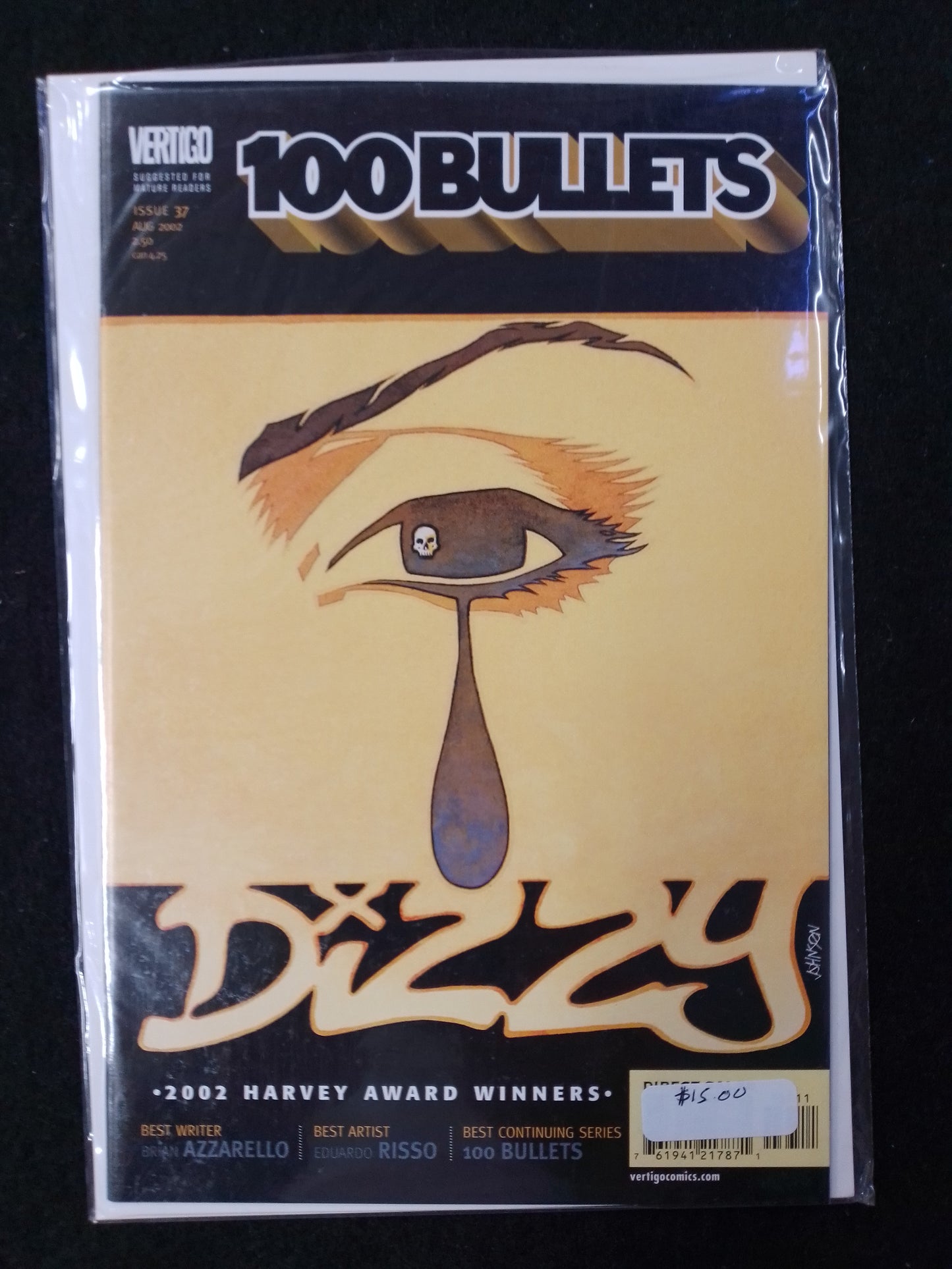 100 Bullets Issue 37 - Vertigo Comics - By Brian Azarello Comic Book - N09055