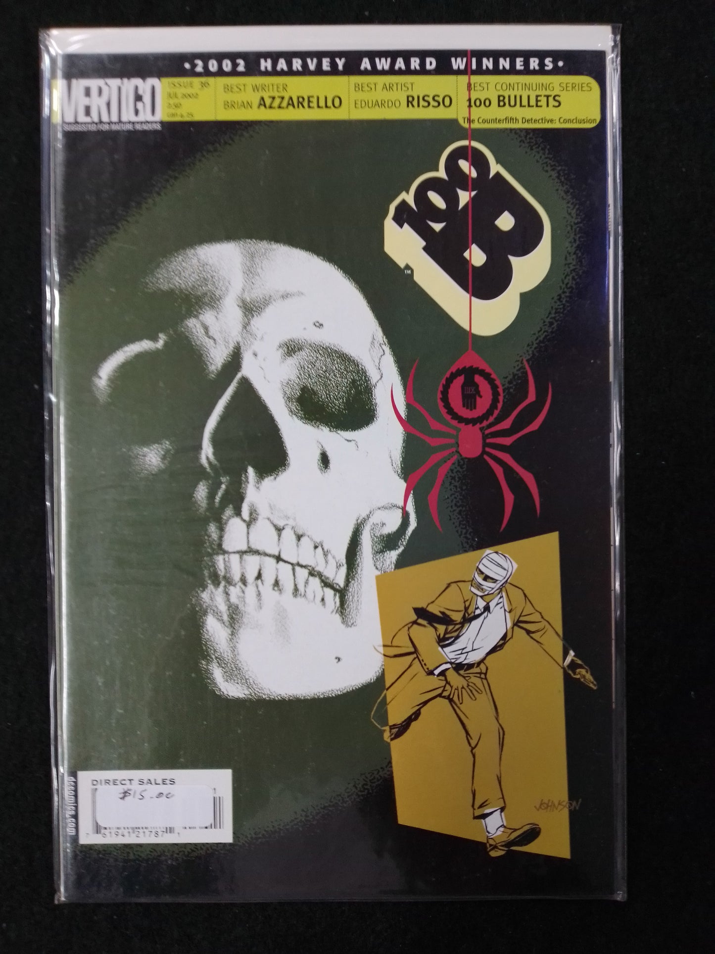 100 Bullets Issue 36 - Vertigo Comics - By Brian Azarello Comic Book - N09056