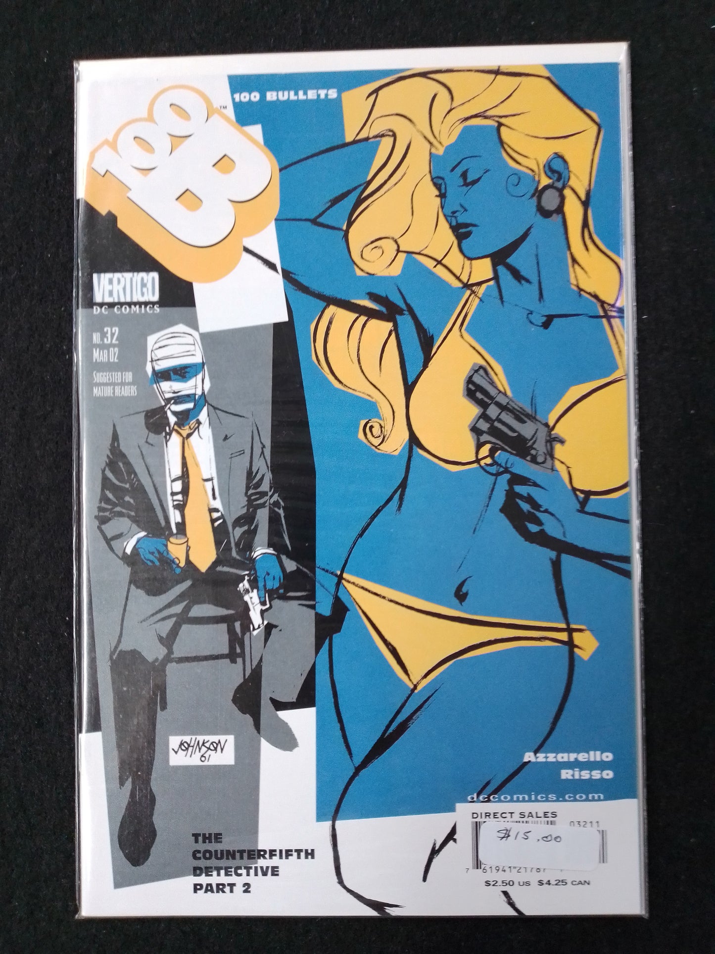 100 Bullets Issue 32 - Vertigo Comics - By Brian Azarello Comic Book - N09064